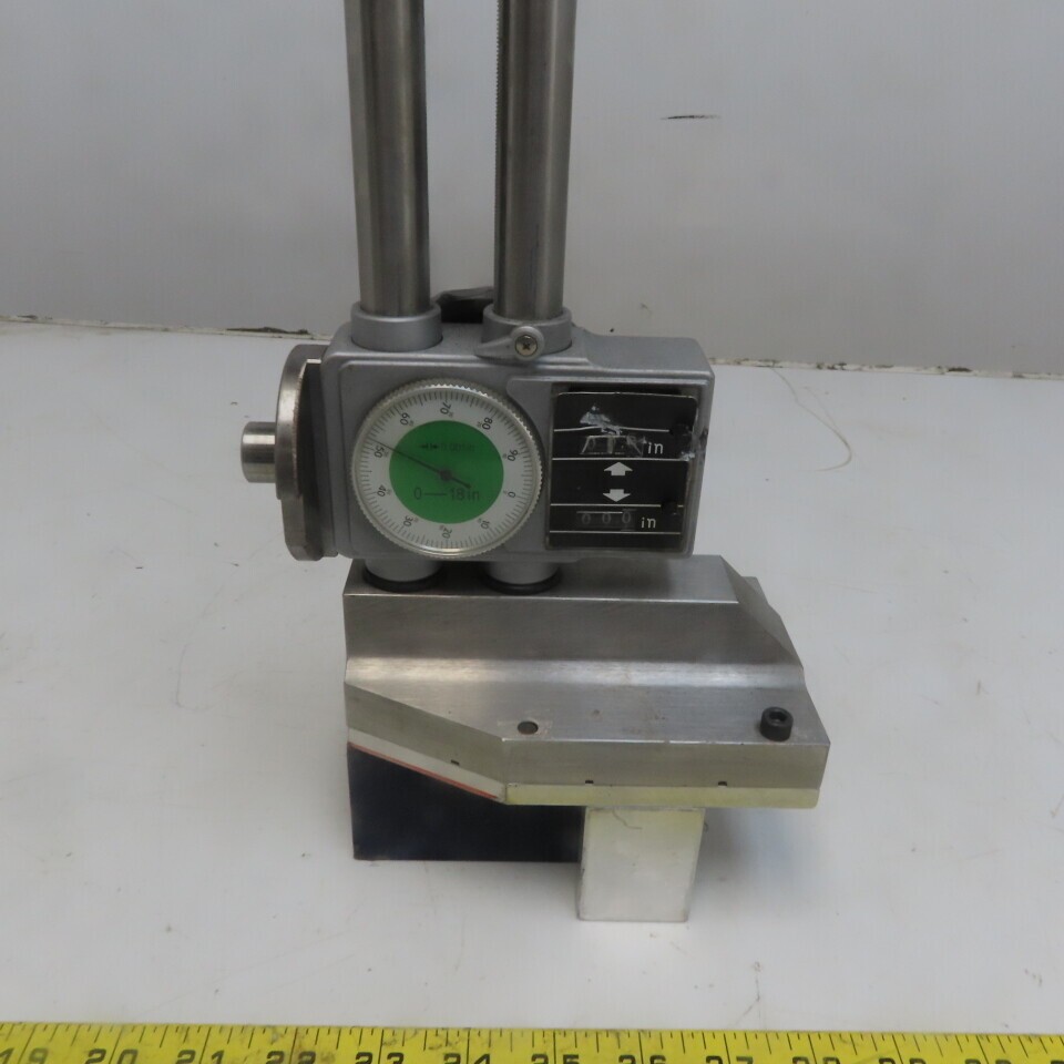 18″ Analog Height Gauge W/Modified Magnetic Base & Touch off Parts or Repair