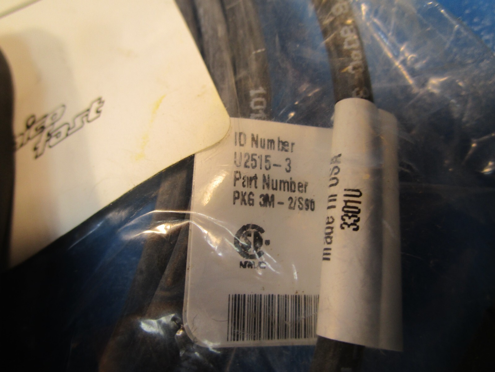 TURCK 3M-2/S90, U2515-3 Actuator and Sensor Cordset, Cable