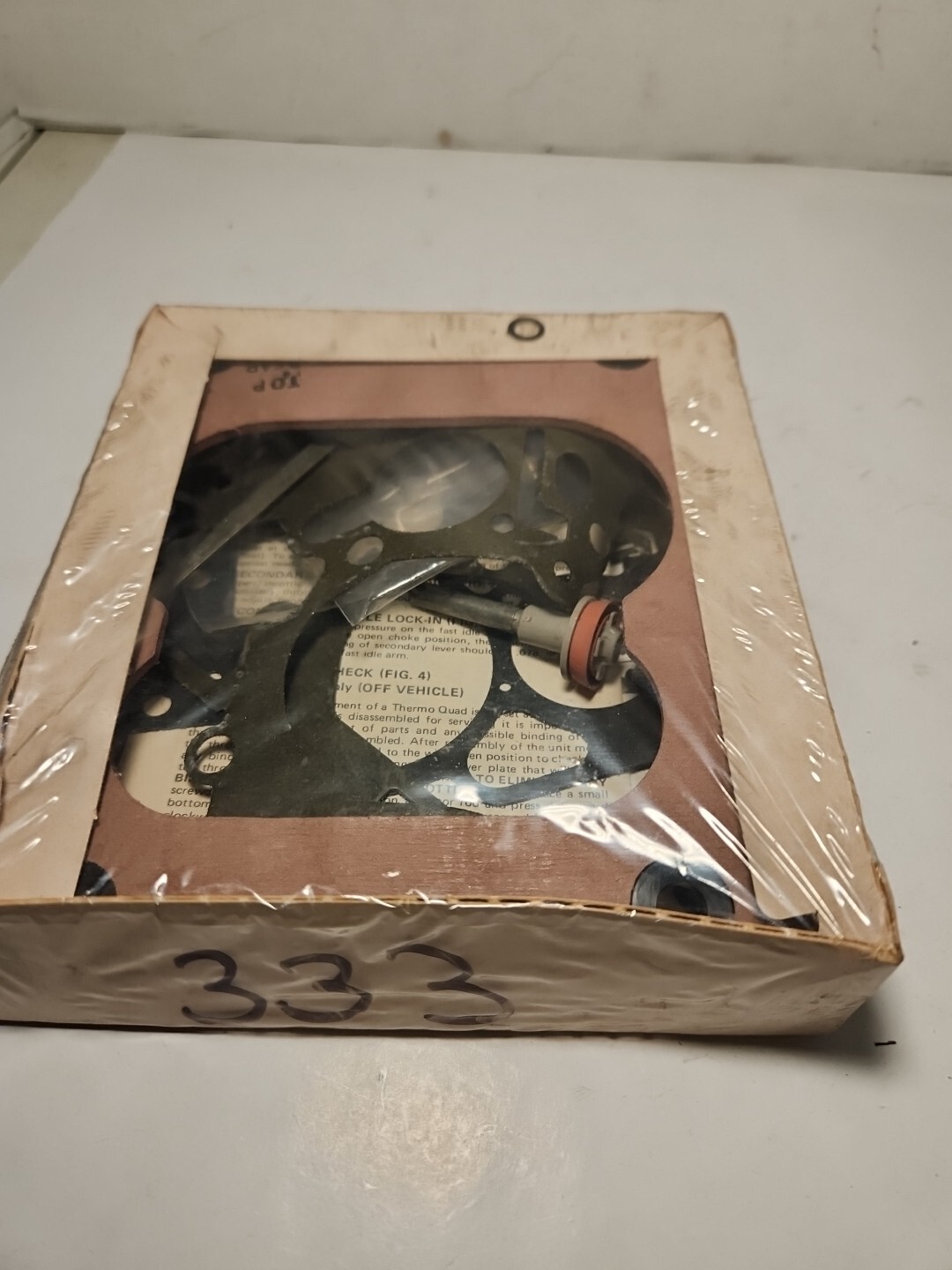 NEW Carter 333 Carburetor Rebuild Repair Kit. Bin302