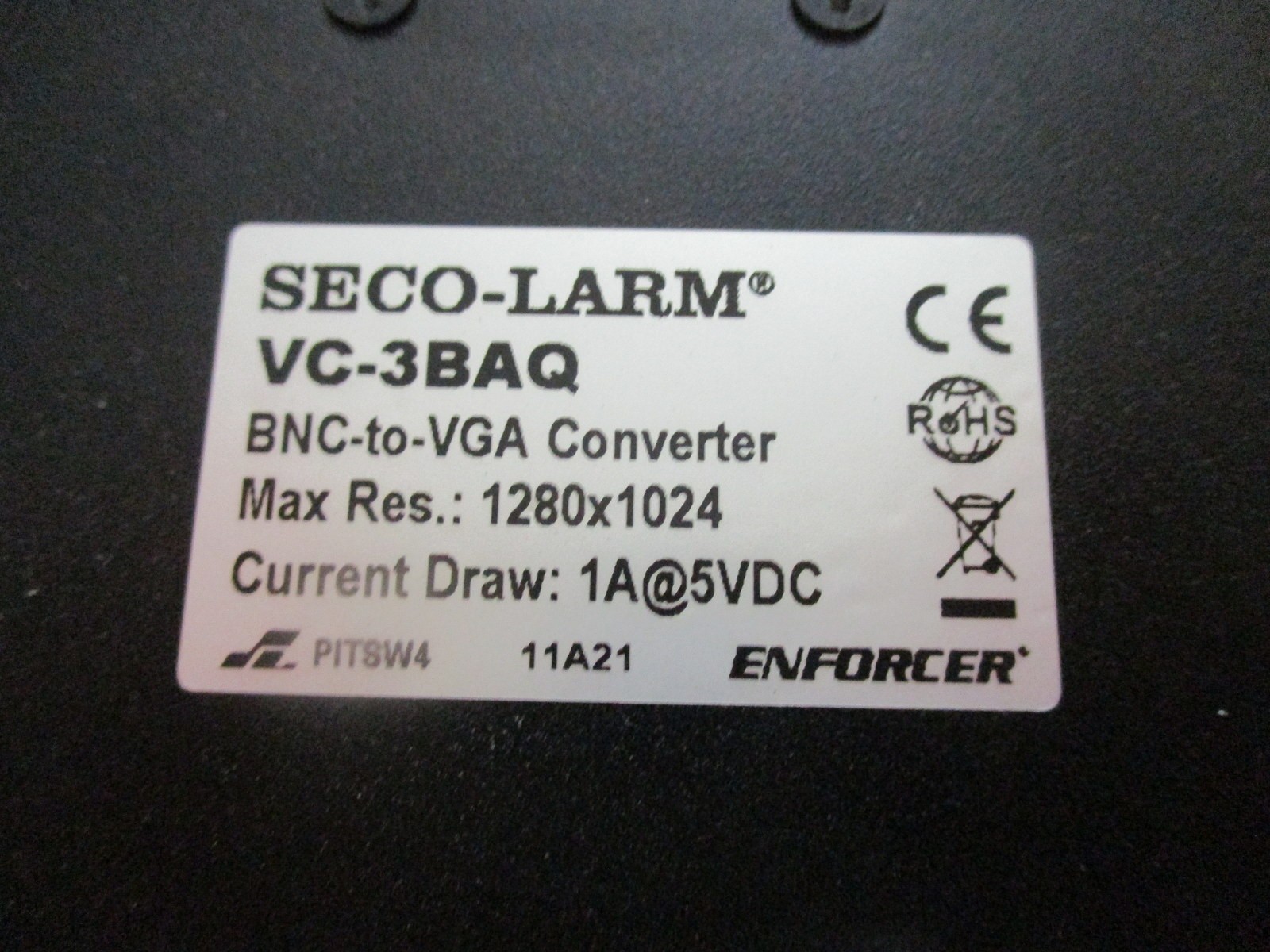 Seco-Larm VC-3BAQ BNC-to-VGA Converter VC3BAQ