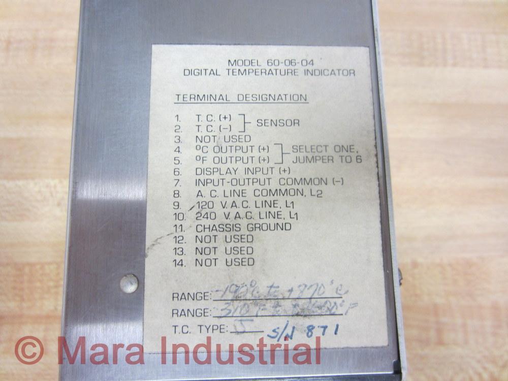 Watlow 60-06-04 Digital Temperature Indicator 600604