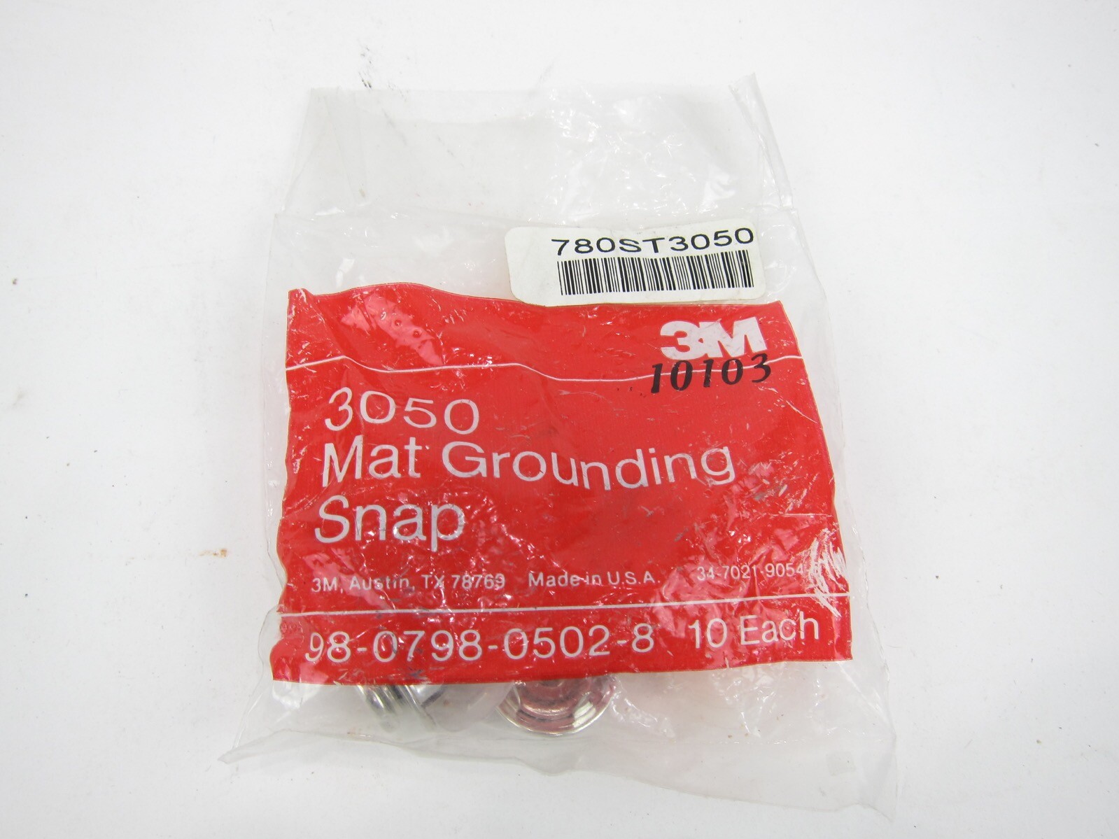 New 3M 3050 Mat Grounding Snap Pack Pack Of 10