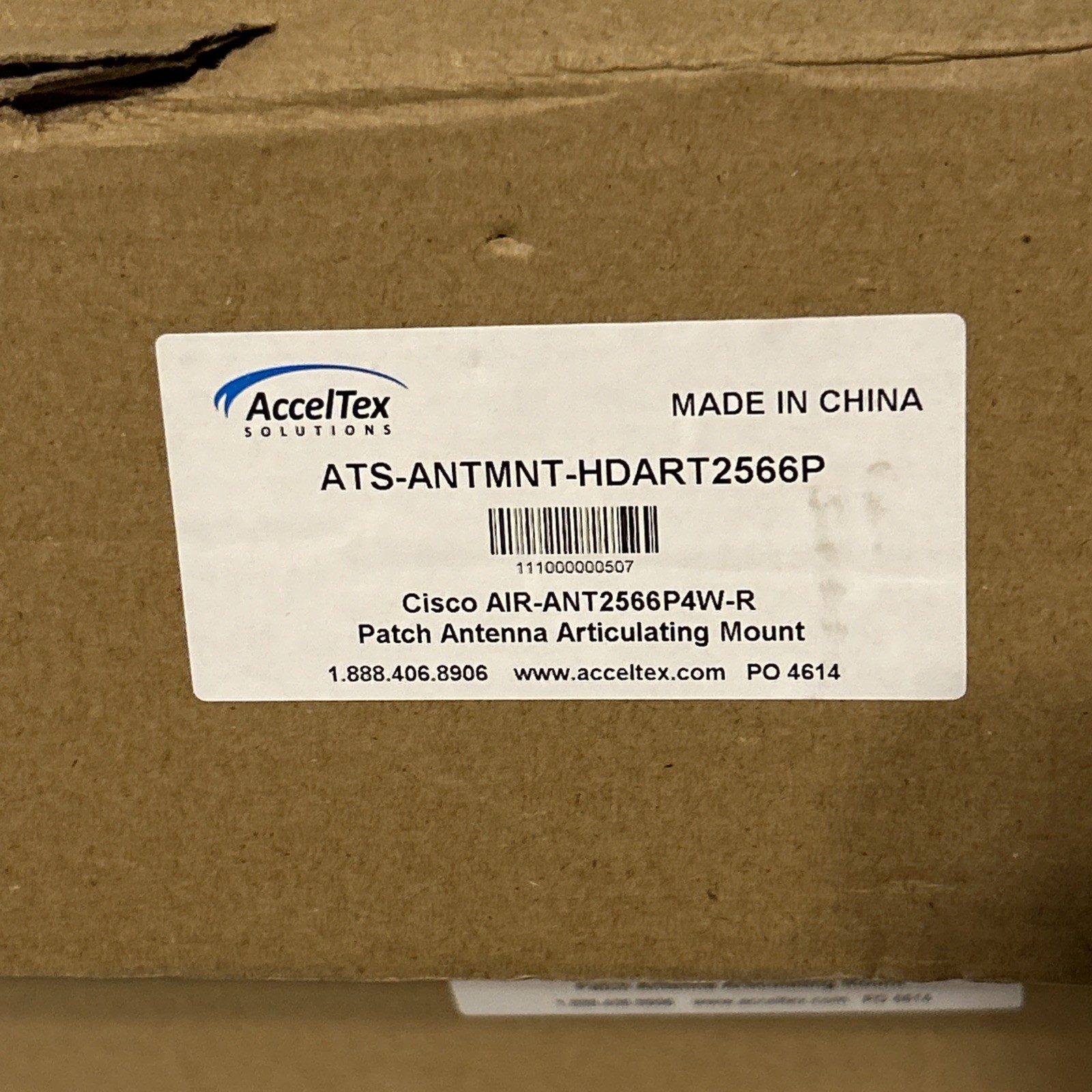 AccelTex Cisco 2 Pk Patch Antenna Articulating Mount ATS-ANTMNT-HDART2566P