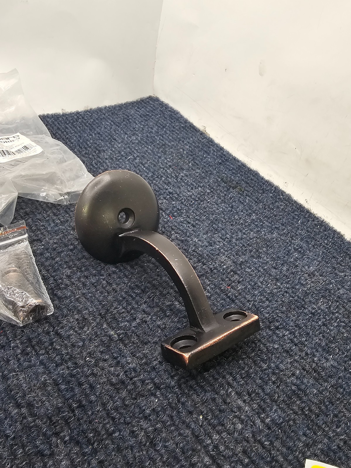 (QTY 3) Onward 2281ORB-V Heavy-Duty Handrail Bracket, Metal, Oil-Rubbed Bronze