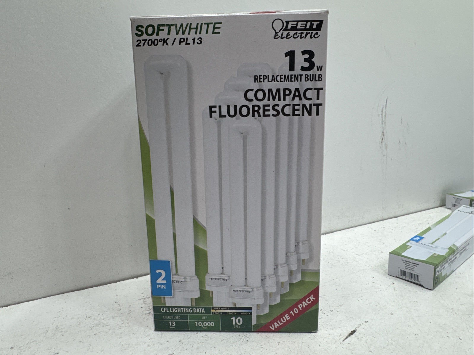 (Qty.13) Feit Electric 2700°K-PL13 Soft White 13w Compact Fluorescent Light Bulb