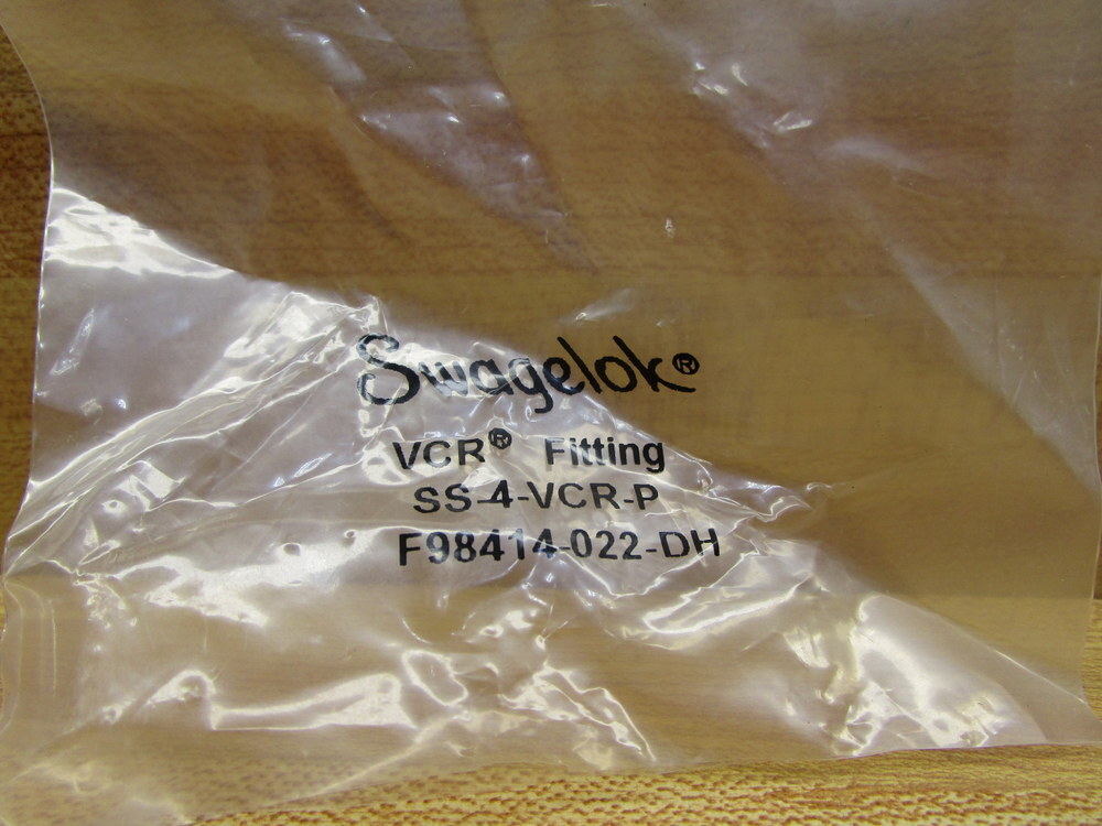 Swagelok SS-4-VCR-P 1/4″ Fitting, Face Seal SS4VCRP (Pack of 5)