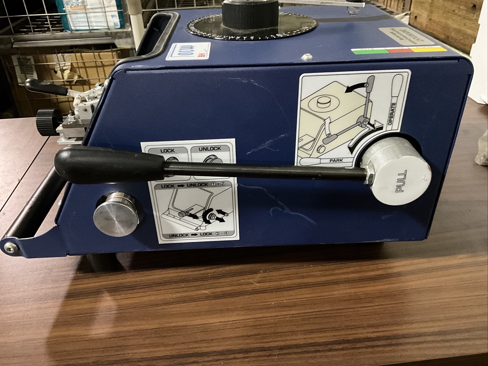 CIM HE M10 Military Dog Tag Embossing Machine Working