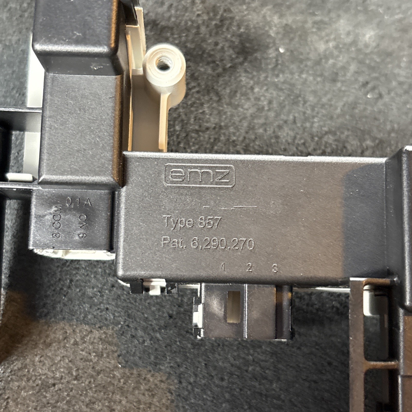 EMZ 38.0140 Whirlpool 461970200692 Washer Door Lock Switch, 120Vac, 50/60Hz