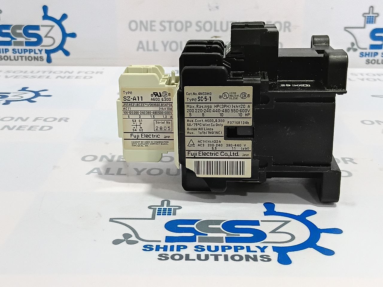Fuji SC-5-1 [19] Contactor With Aux. Relay SZ-A11 Coil Vol. 210V/250V 50/60Hz