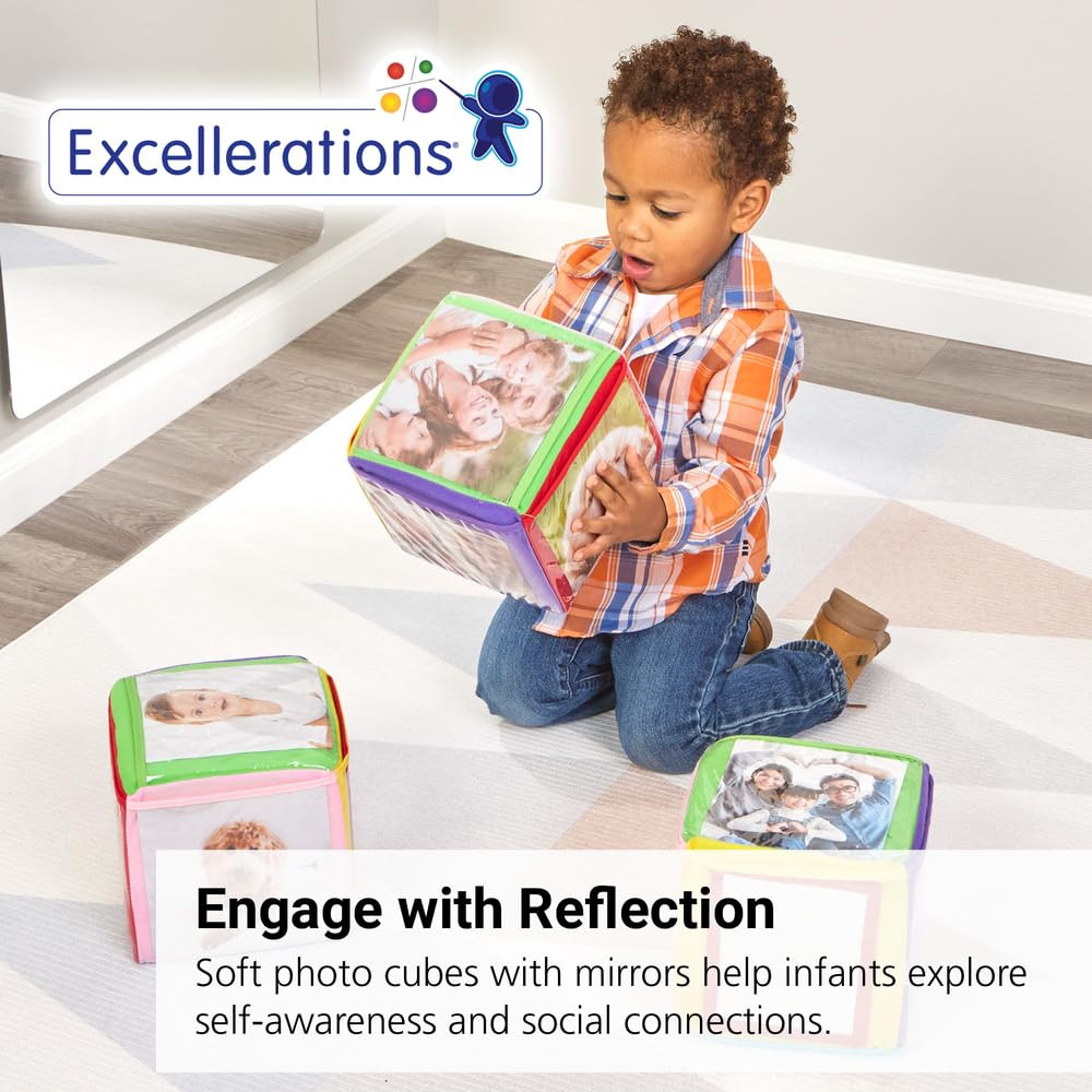 Infant Photo Cubes with Mirror Set of 3 Classroom Activity (Item # PICS)