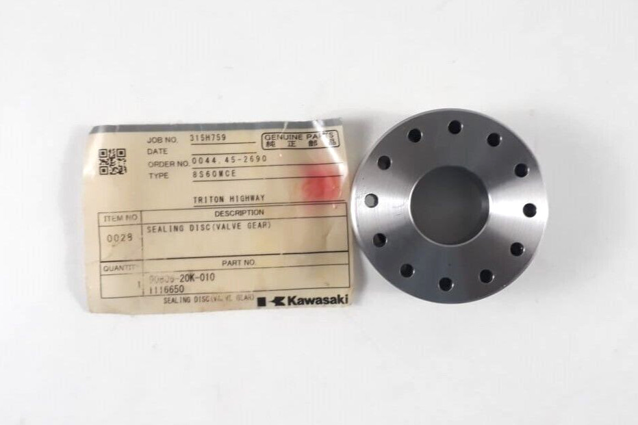 Sealing Disc (Valve Gear) Part No 90806-20K-010 1116650 For Kawasaki 8S60MCE