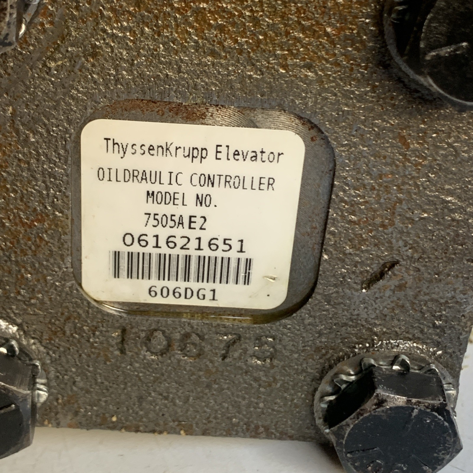 ThyssenKrupp Elevator I-2 7505AE2 Oil Draulic Controller