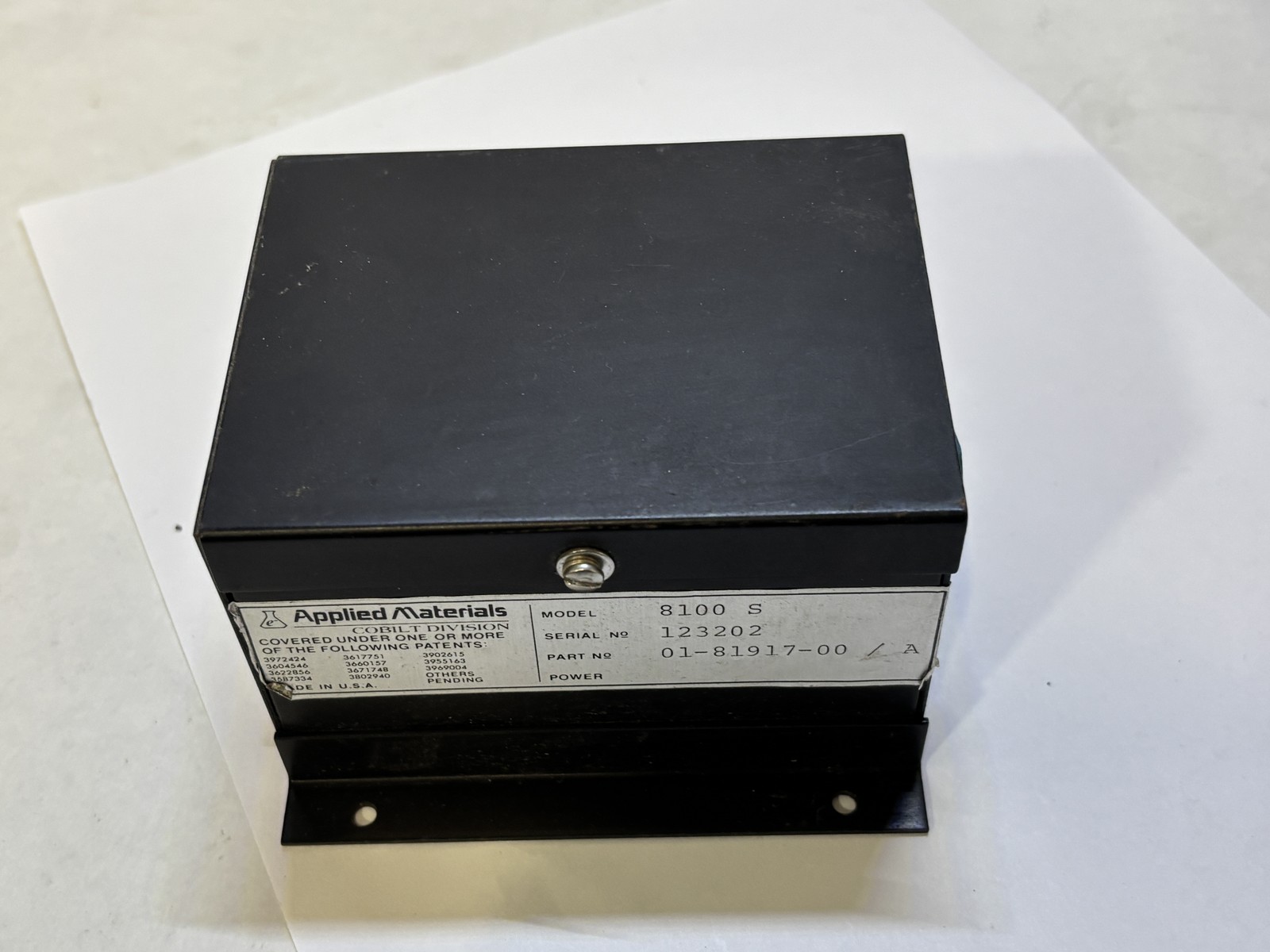 Applied Materials Cobilt 8100 S Turbo Baratron Interconnect 01-81917-00 Module