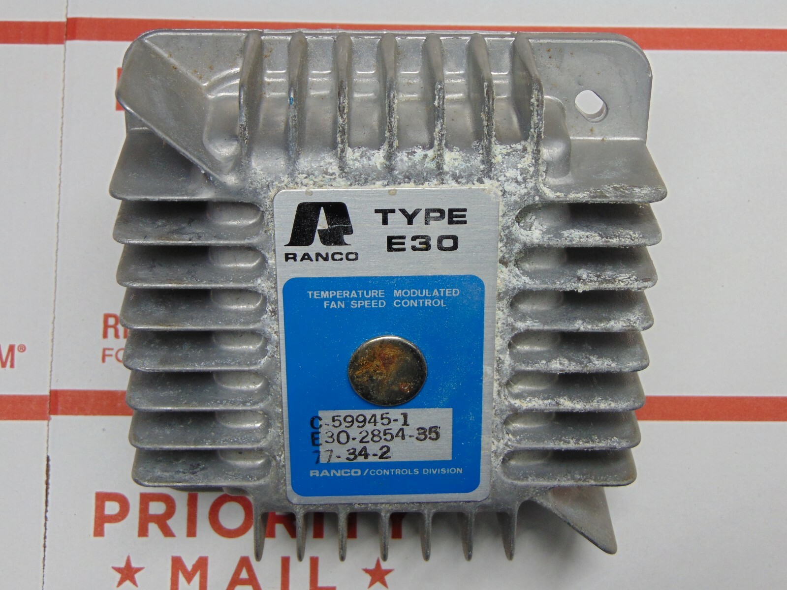 NEW RANCO E30 TEMPERATURE MODULATED FAN SPEED CONTROL no cord