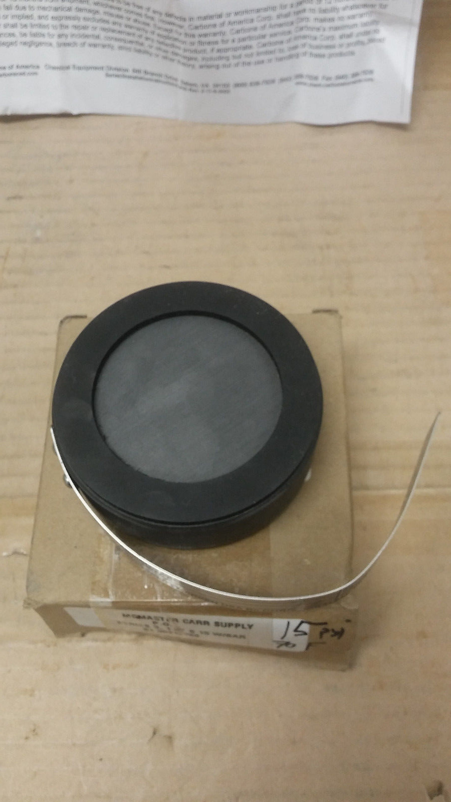 MCMASTER CARR 1.5″ Series 3 15 PSIG Graphite Flanged GRAPHILOR BURST DISC