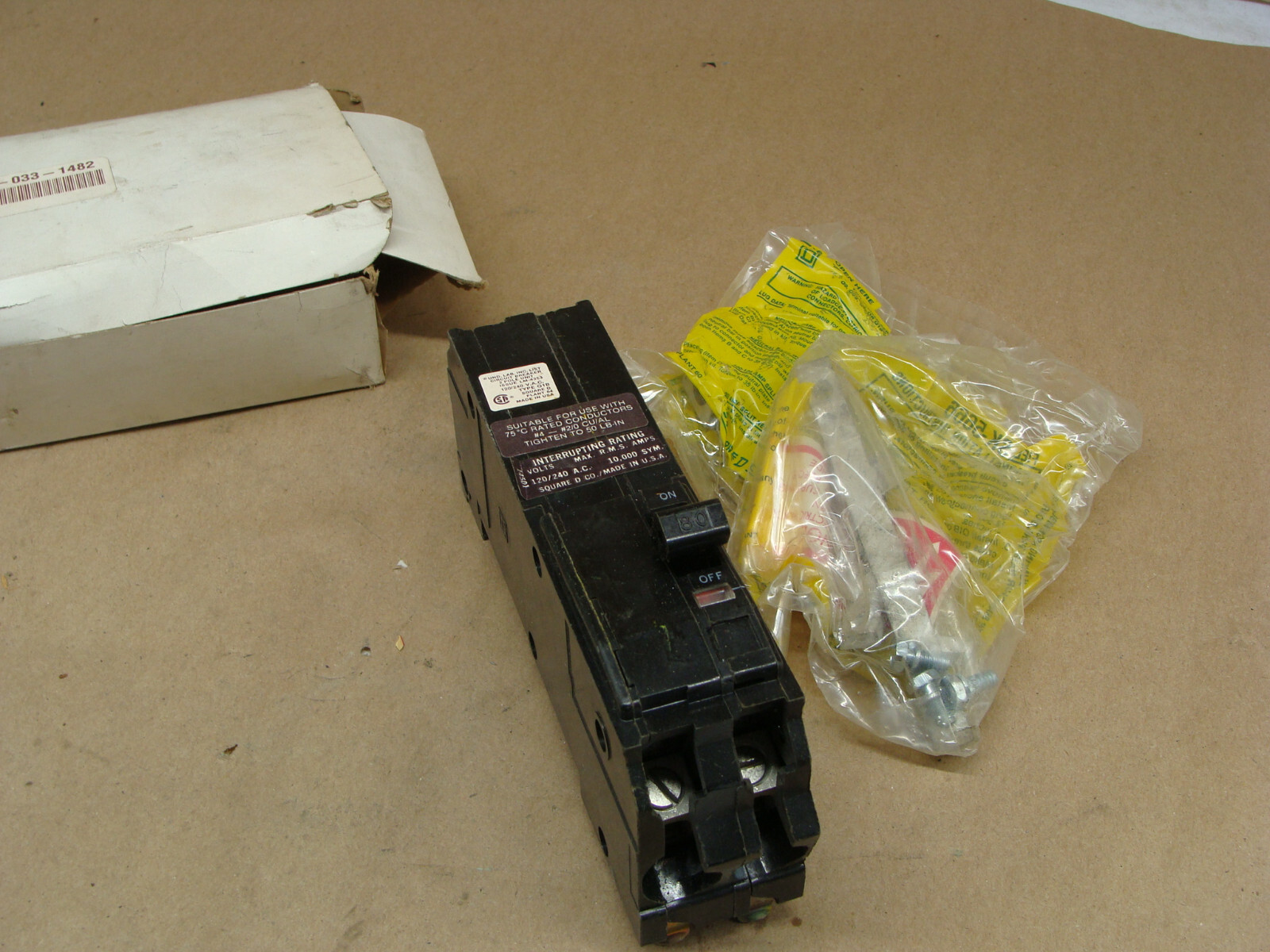 SQUARE D Q1B280 CIRCUIT BREAKER 2P 120/240VAC 80A