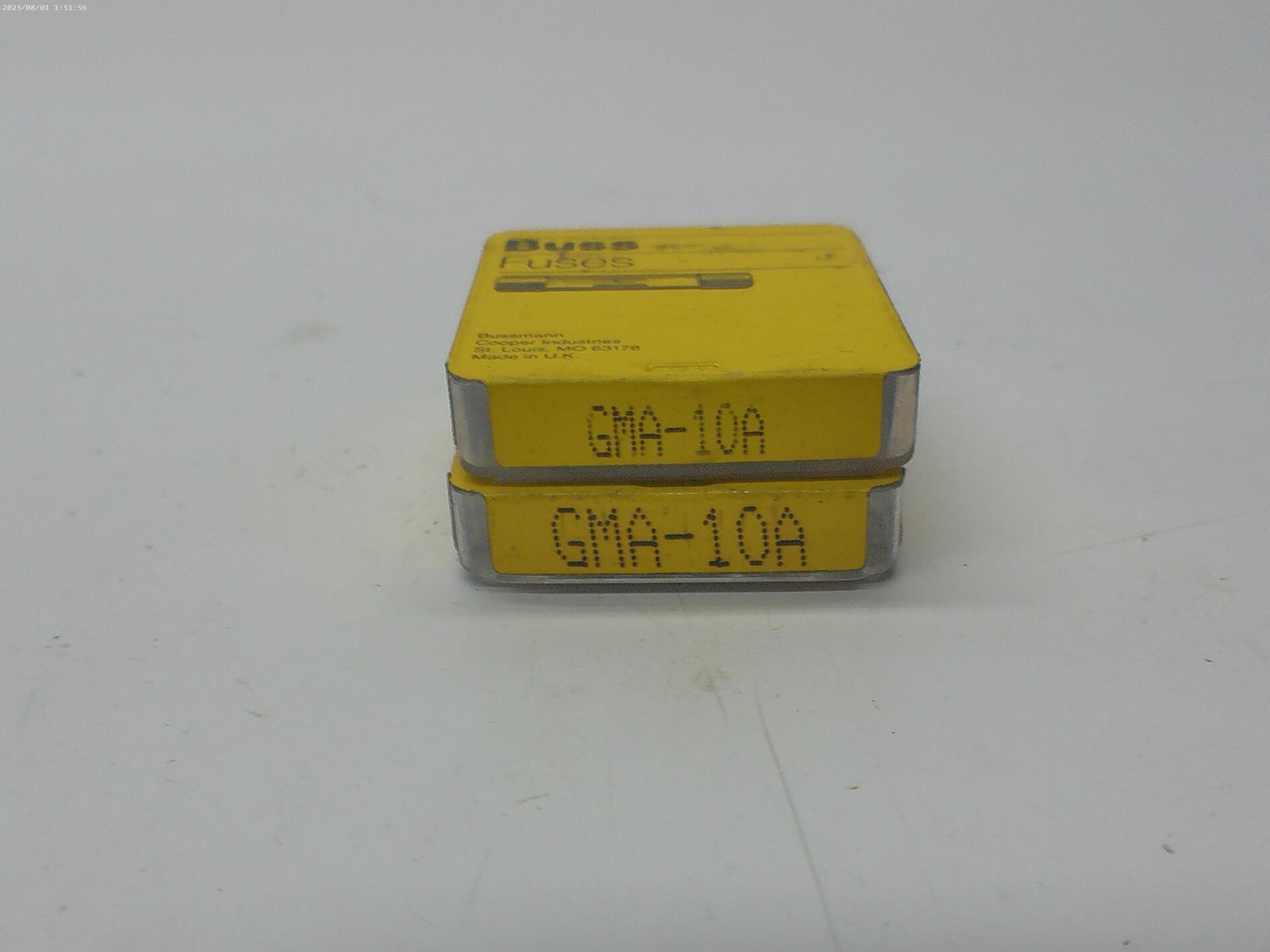 BUSSMANN GMA-10A FUSE LOT OF 2 PKG OF 4 NSMP