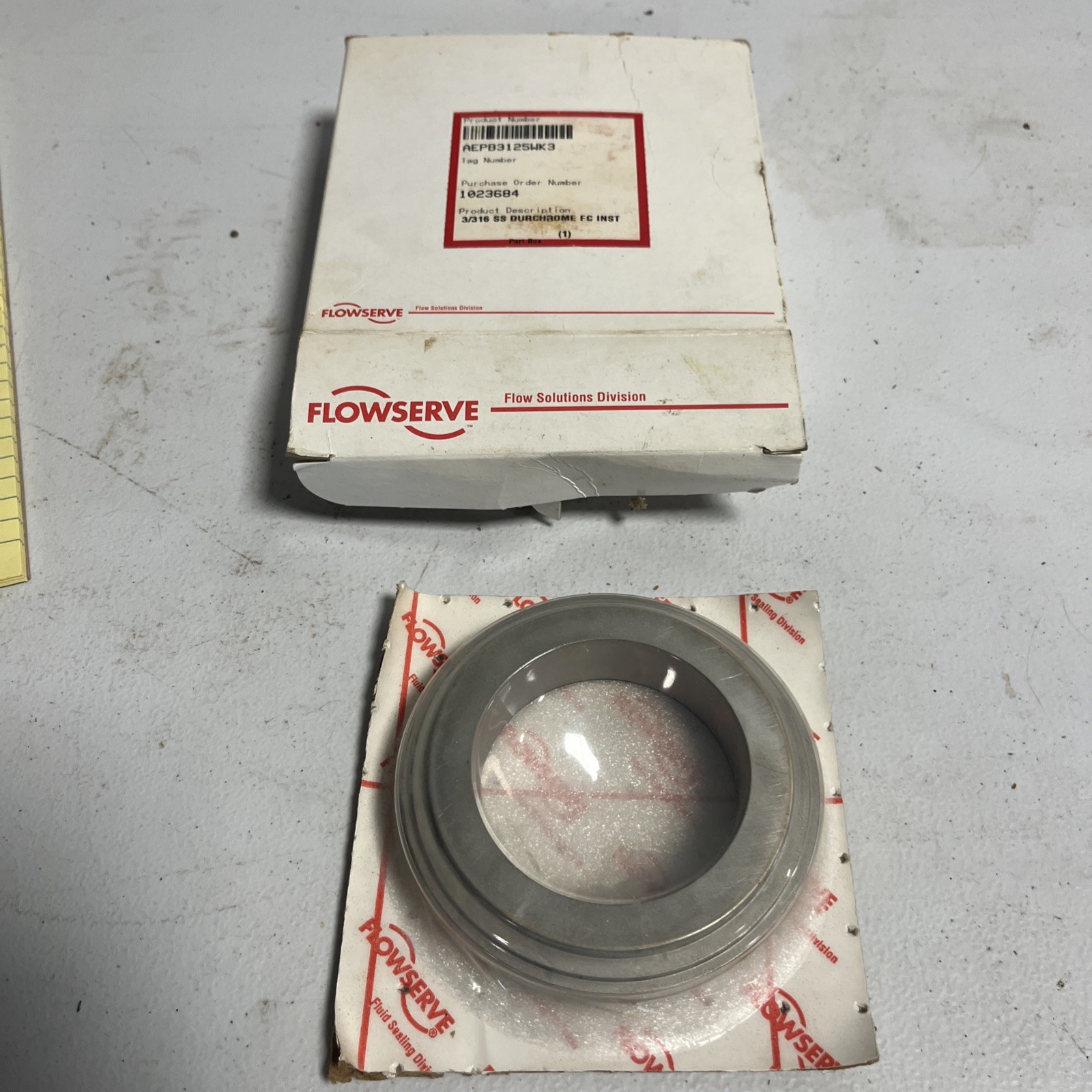 Flowserve AEPB3125WK3 DuroChrome Seal Ring / Gland – 3/316 SS