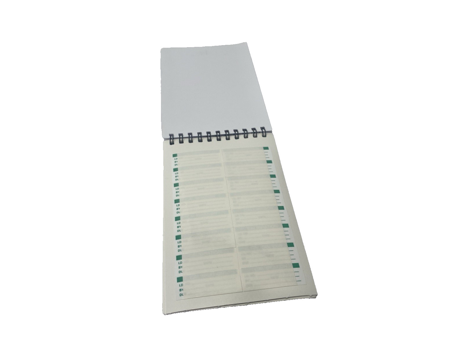 SPI 14-011-1 Clear Cover Calibration Labels Green/White 1-3/4″x5/8″ BOOK OF 144