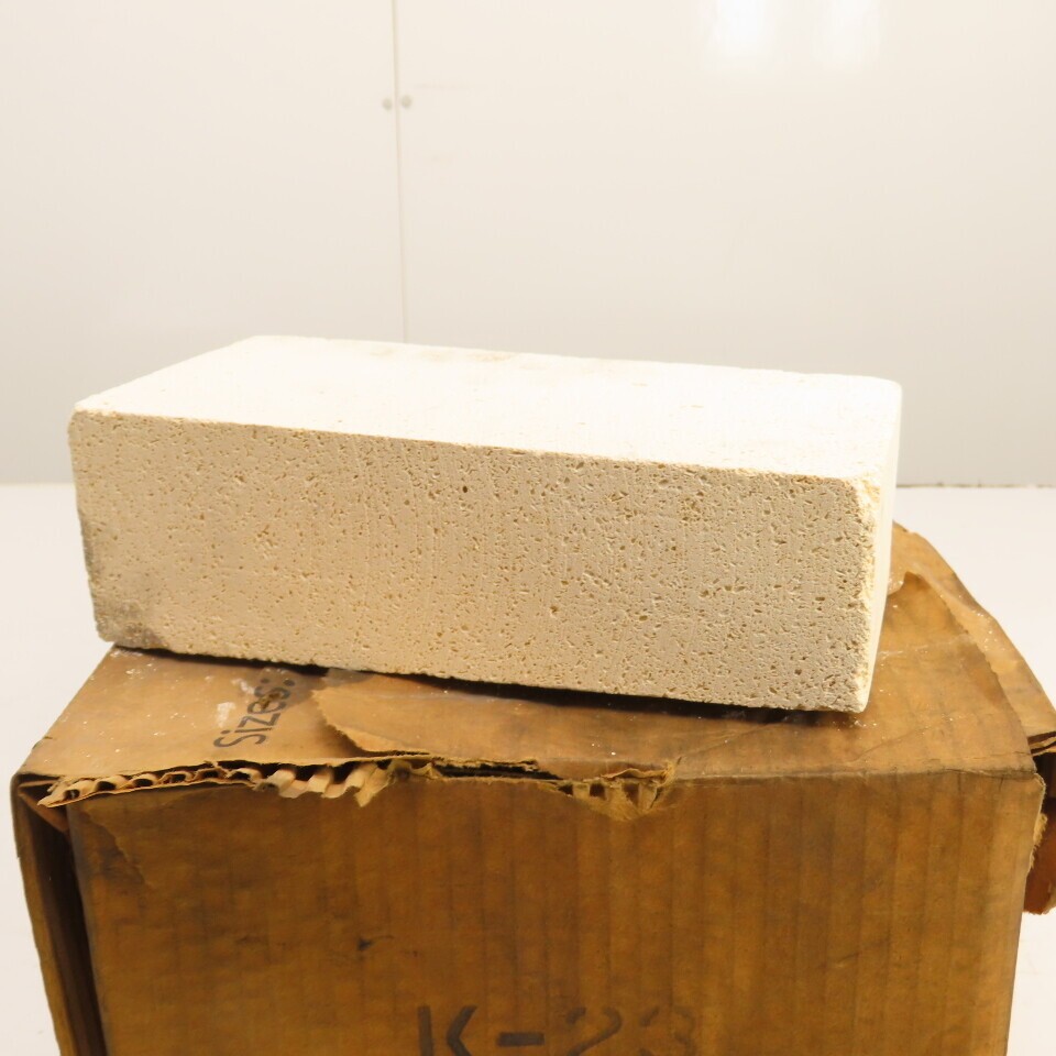 Morgan K-23 No. 2 Wedge Insulating Fire Brick 9″ x 4.5″ x 2.5″ Box Of 10