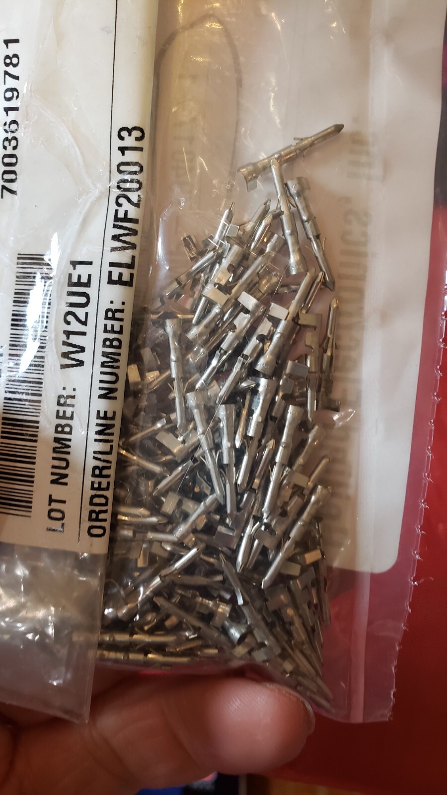 NEW LOT of 250 AMP Pin Contact Tin 18-24 AWG Crimp Connector # 794017-1