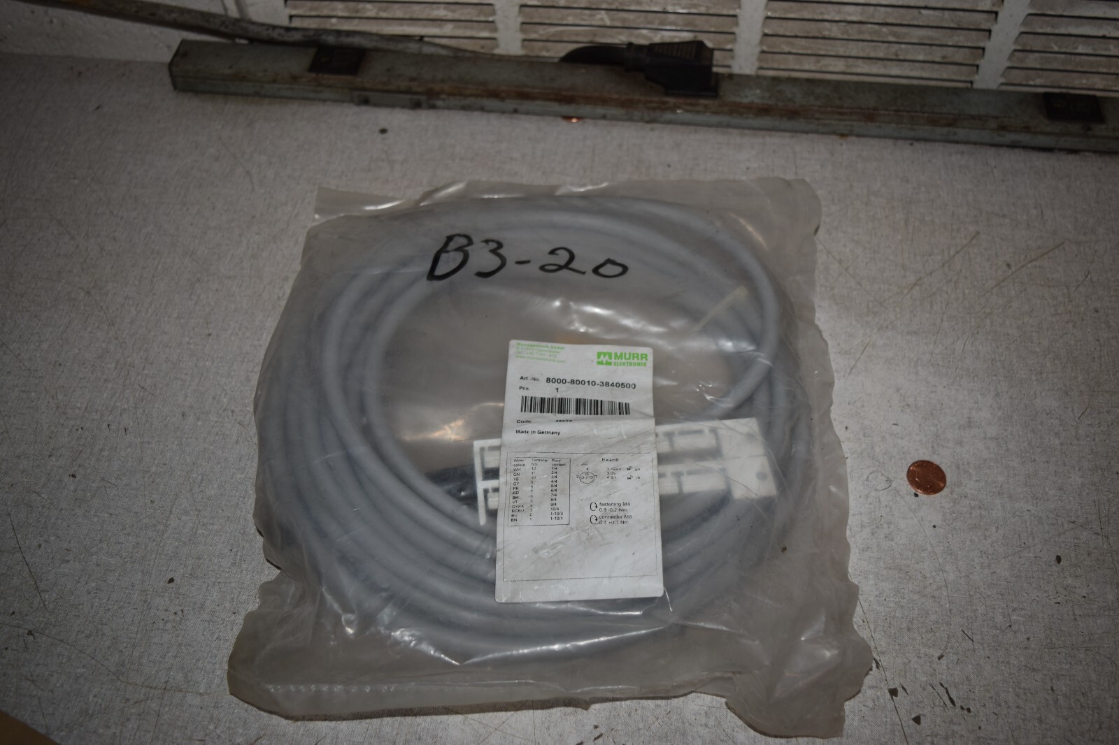 MURR-ELEKTRONIK 8000-80010-3840500 Molded Housing Bus