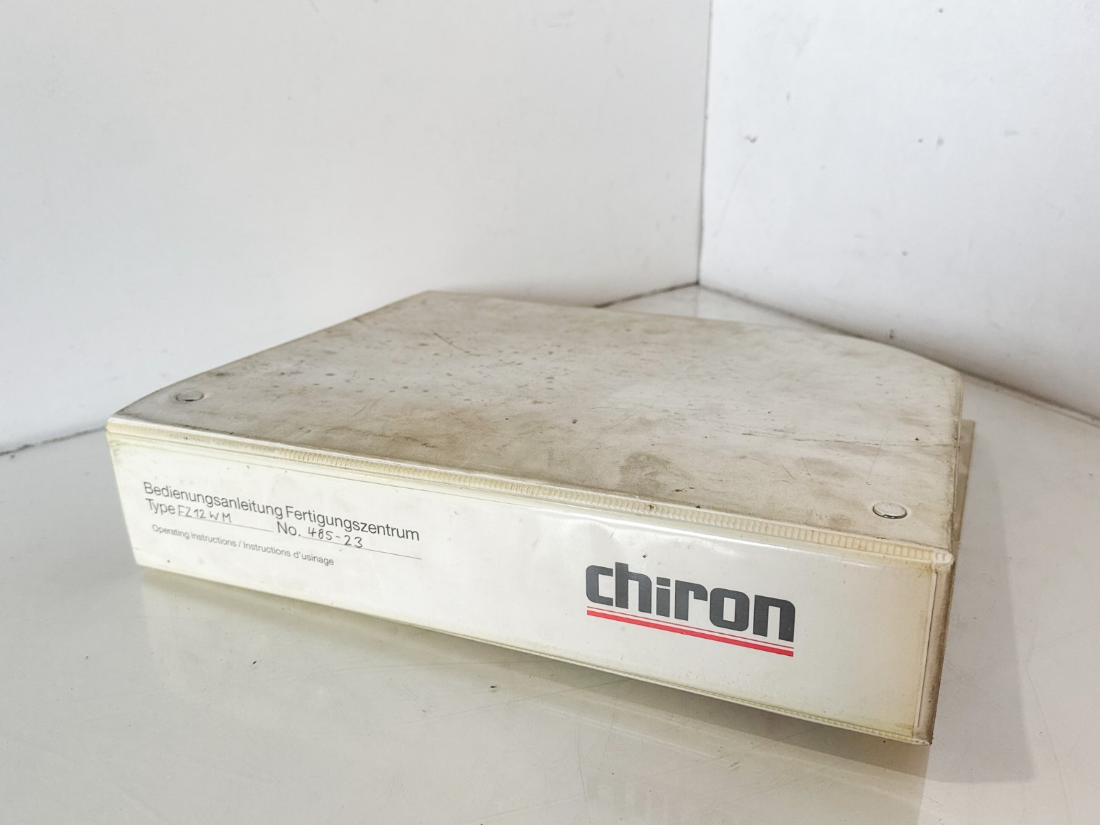 CHIRON FZ12-WM NO. 485-23 INSTRUCTION MANUAL CNC (EL25)