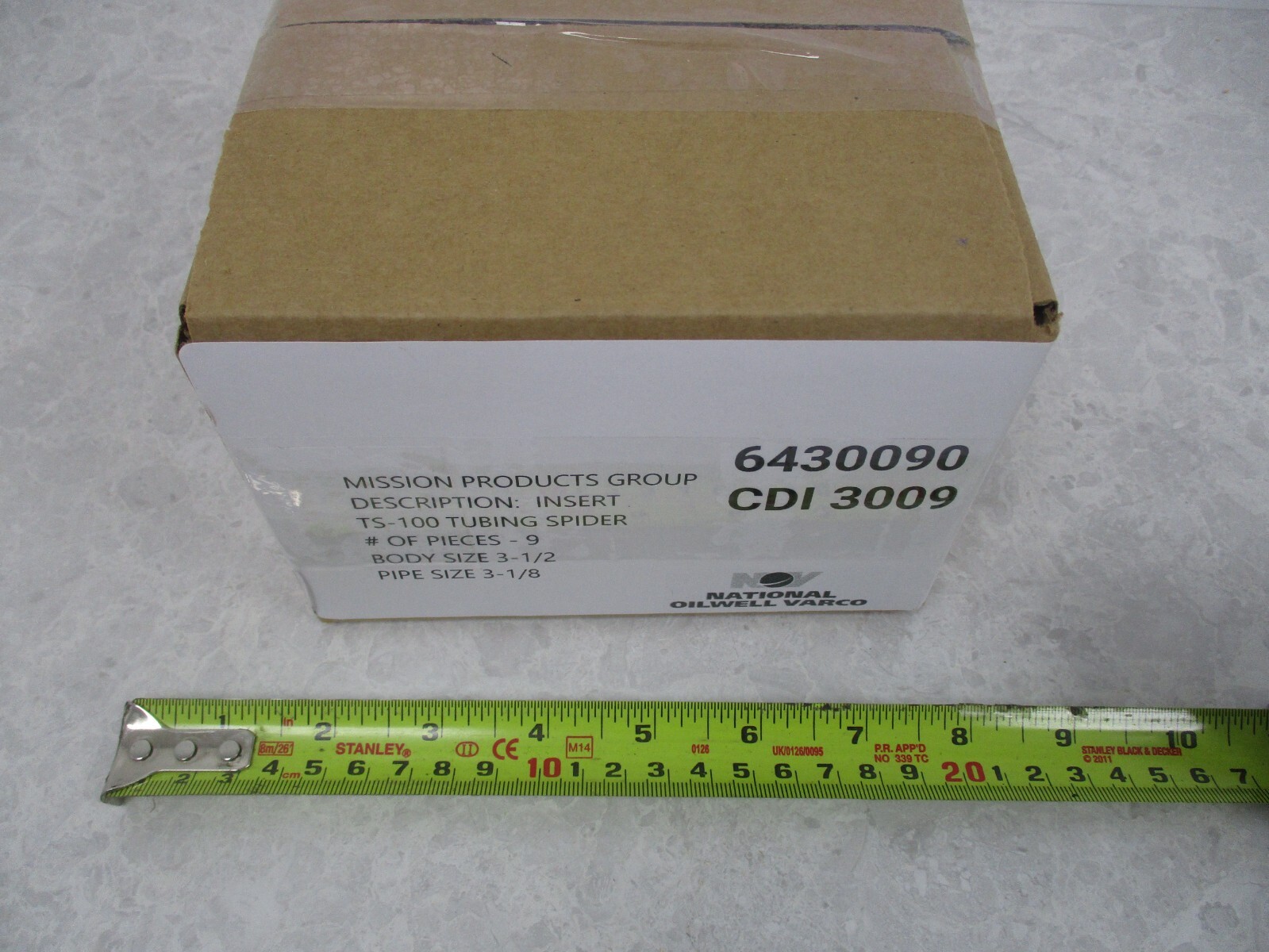 BOX OF 9 NATIONAL OILWELL VARCO 6430090 TS-100 TUBING SPIDER 3-1/2, T0969