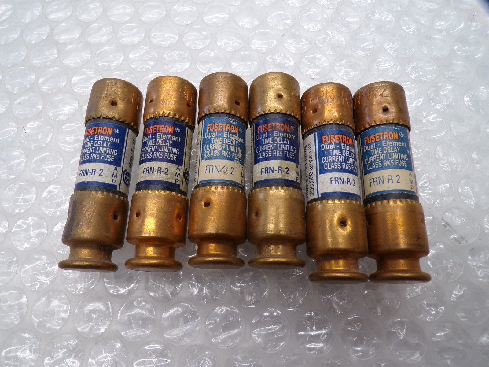 FUSETRON FRN-R2 FUSE LOT OF 6 NSNP