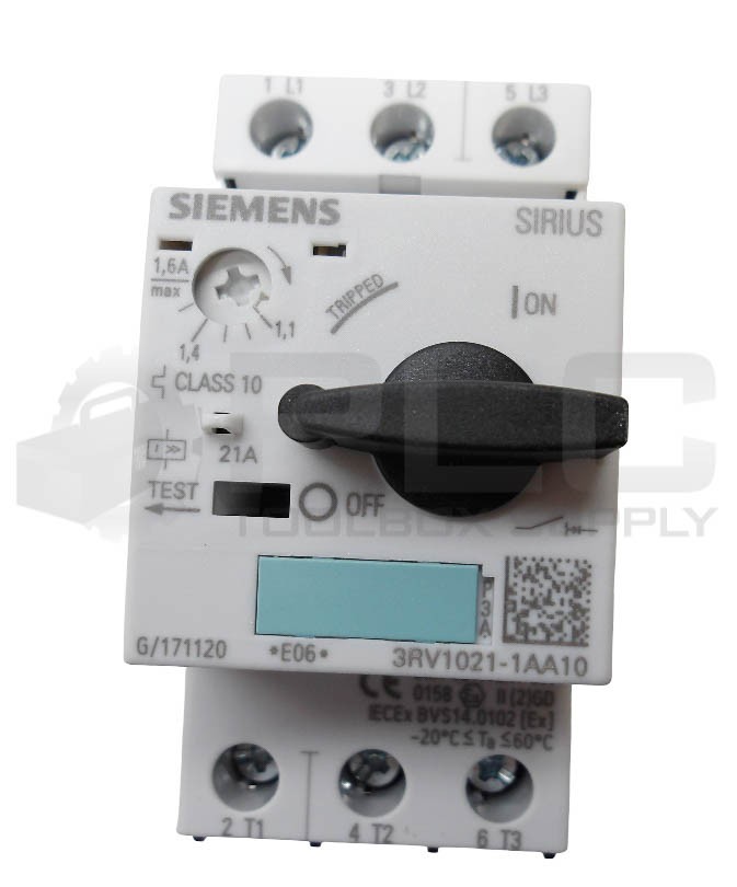 NEW SIEMENS 3RV1021-1AA10 CIRCUIT BREAKER CLASS 10