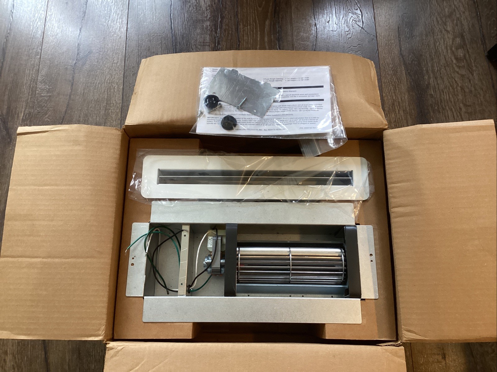 NEW Tjernlund AS1 AireShare Room-To-Room Fan Ventilator, Hardwired, 70 CFM