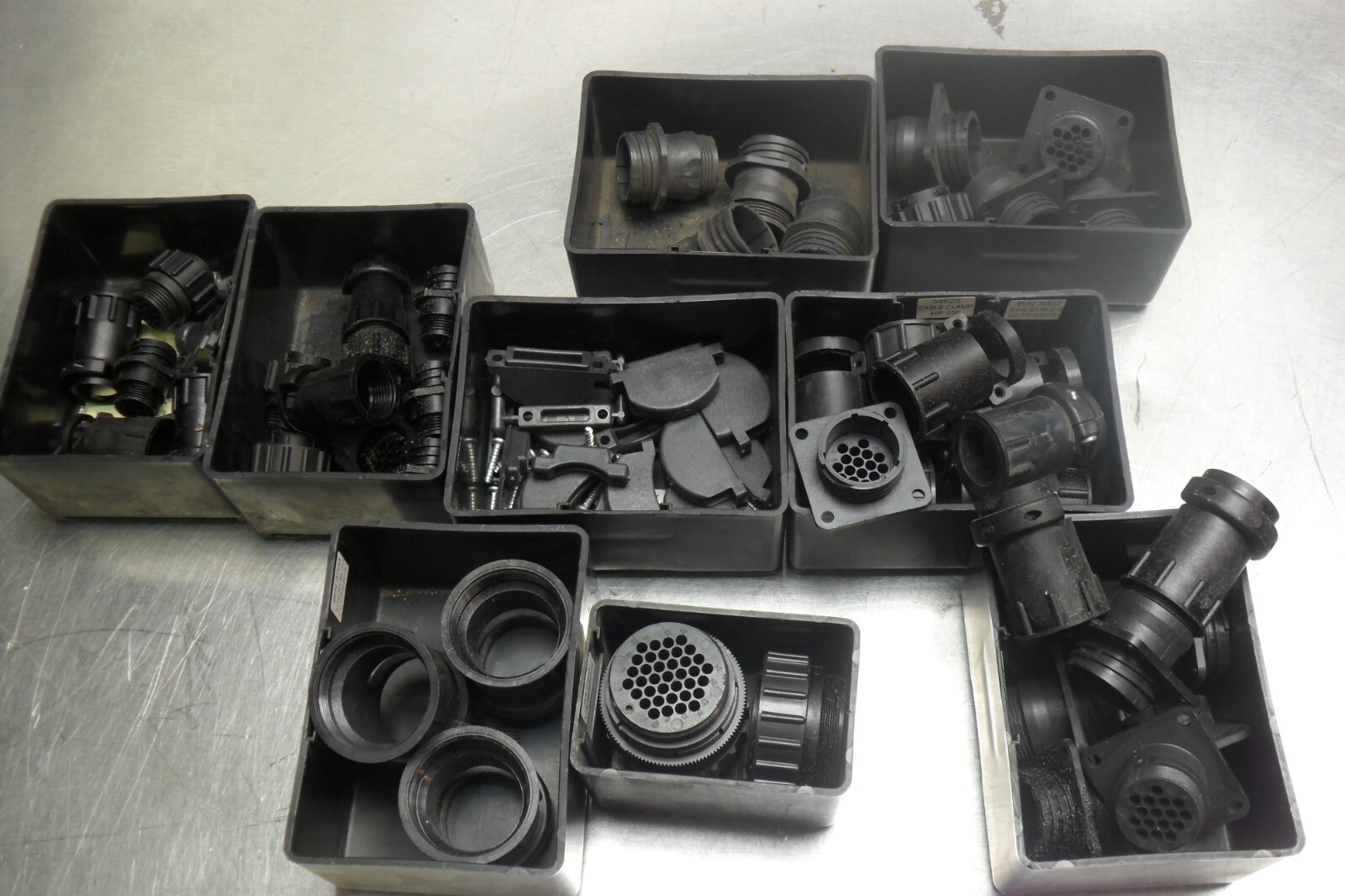 LOT SALE, Cable Clamps, Receptacle, Shell Clamps, Connector Plug, All you see.