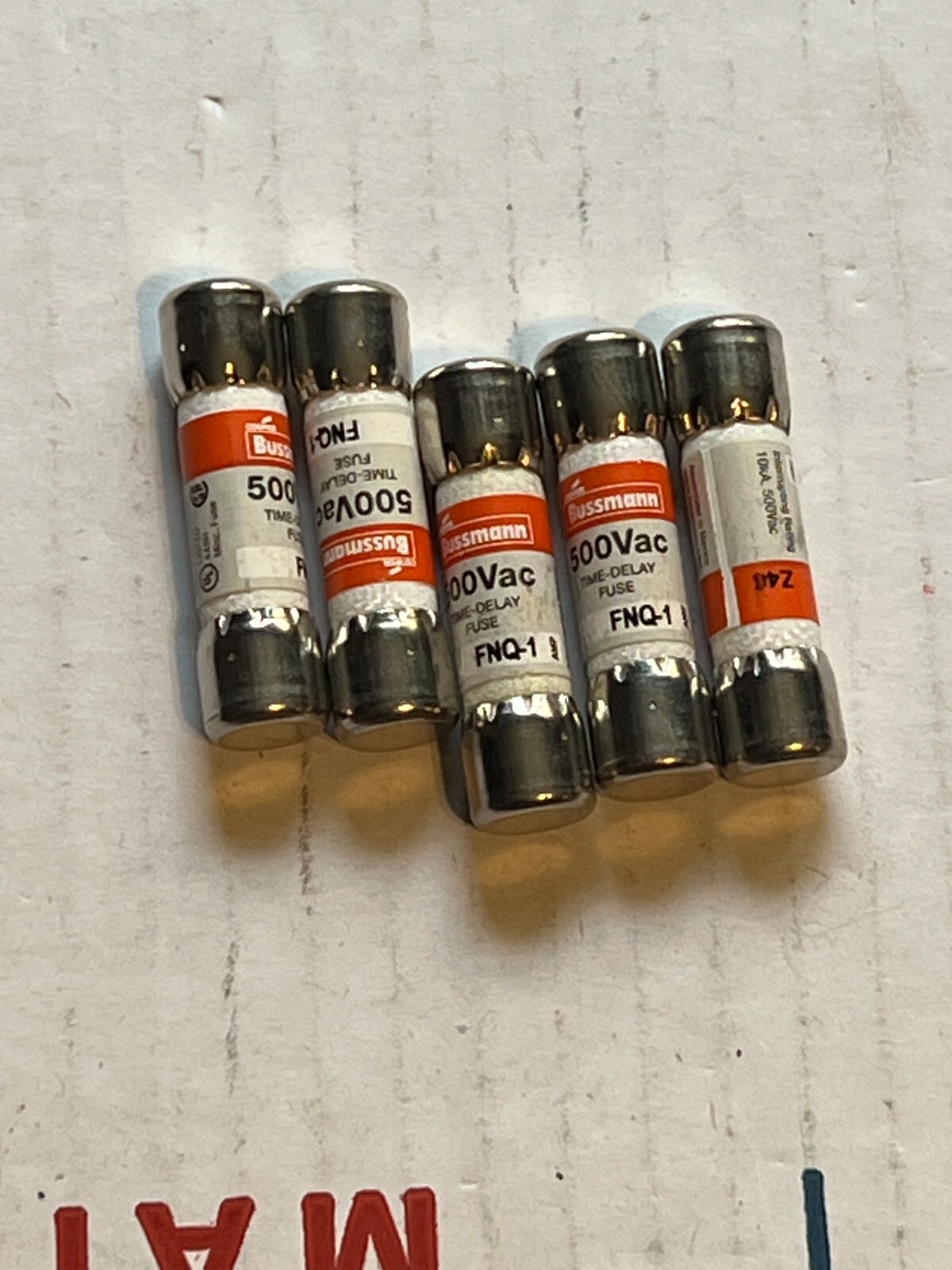 bussmann fnq-1 fuse nos surplus no packaging lot of 5pc