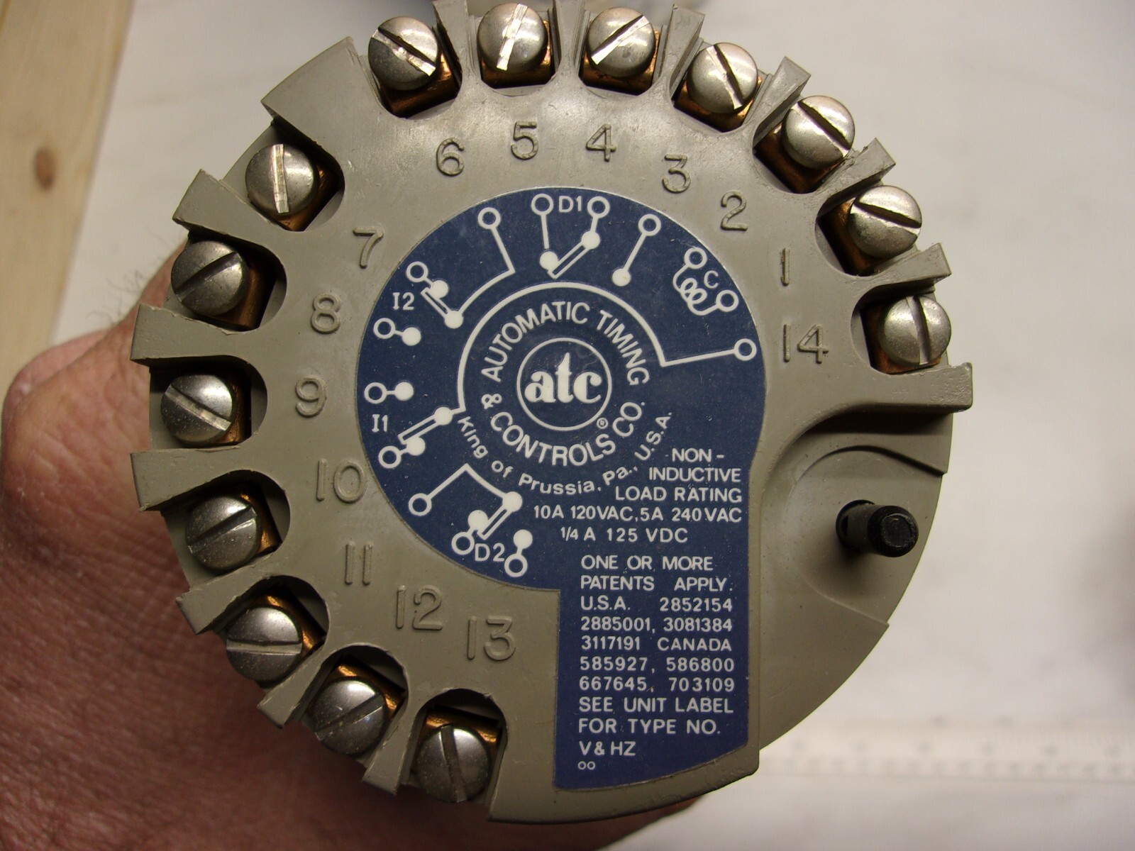 ATC, 305E-015-A-2-0-PX, ELECTROMECHANICAL TIMER 15 MINUTES, 0481A