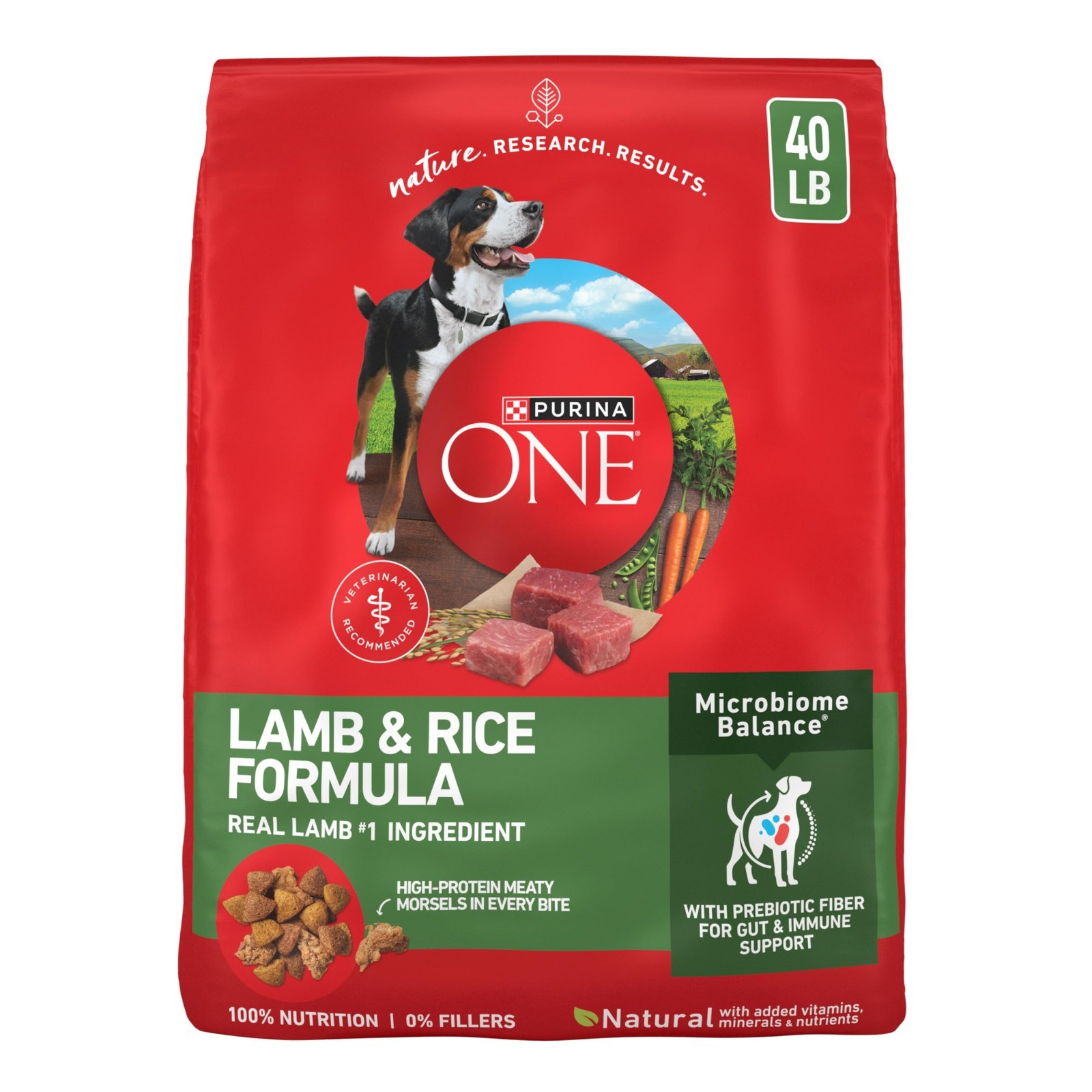 Purina ONE Dry Dog Food Lamb and Rice Formula – 40 lb. Bag