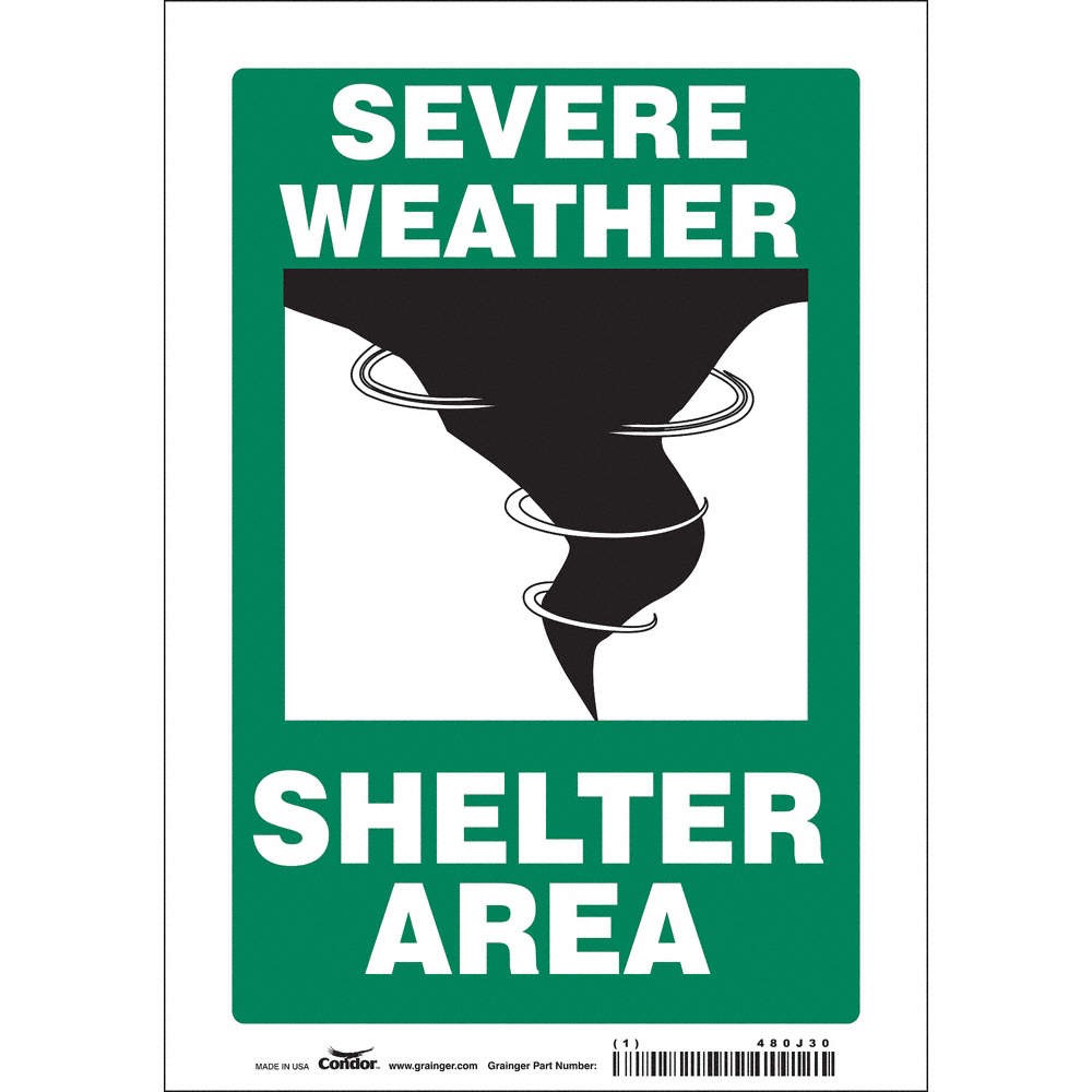 CONDOR 480J30 Safety Sign,10 in x 7 in,Vinyl 480J30