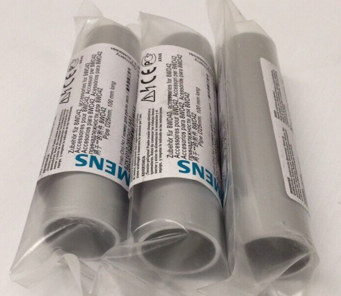 Siemens 8WD4 208-0EF Extension Tube 25mm ID 100mm Length 8WD42080EF (Pack Of 3)