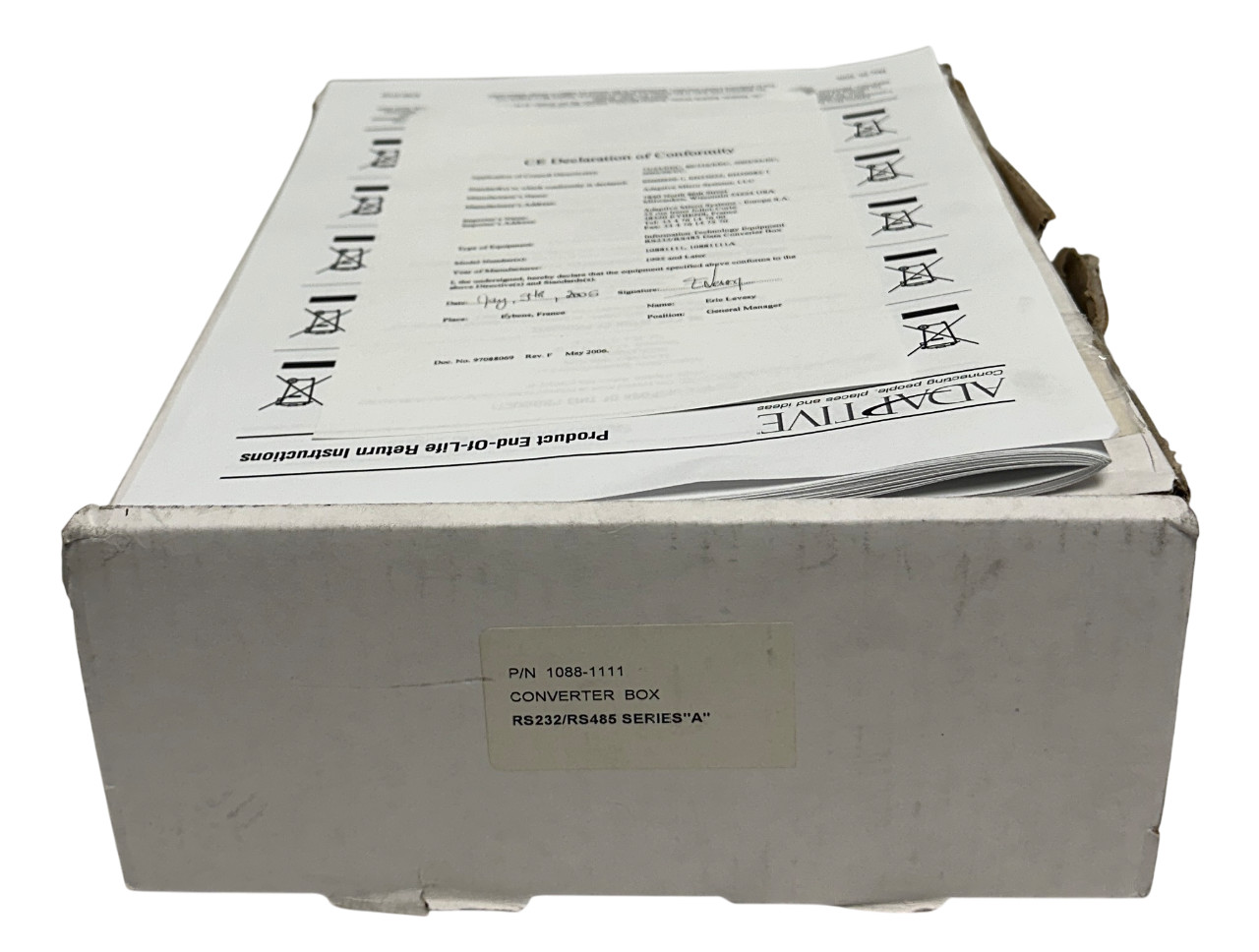 ADAPTIVE MICRO SYSTEMS AMS 1088-1111 / 10881111 RS-232/RS-485 CONVERTER BOX NSMP