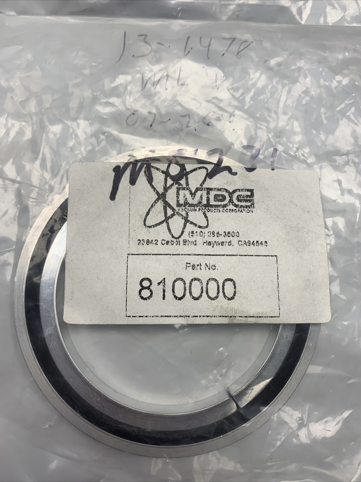 New MDC Centering Ring 810000