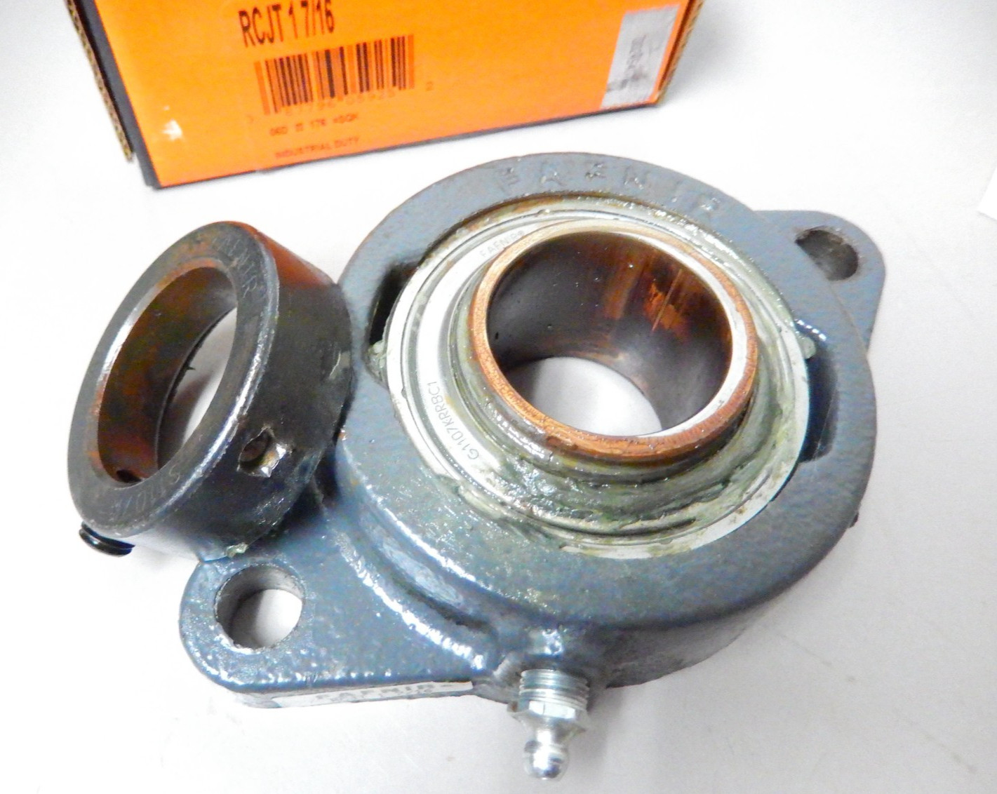 Timken Fafnir RCJT 1 7/16 Flange Mount Bearing 2 Bolt Eccentric Locking Collar
