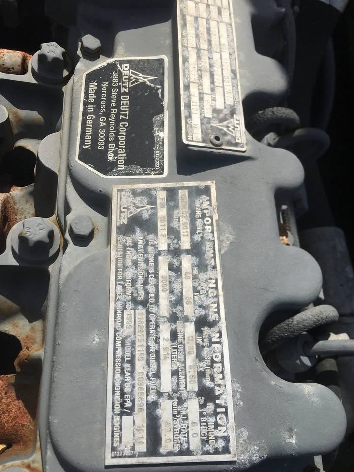 Deutz F3M 1011F Engine Diesel Deutz F3M 1011F Engine