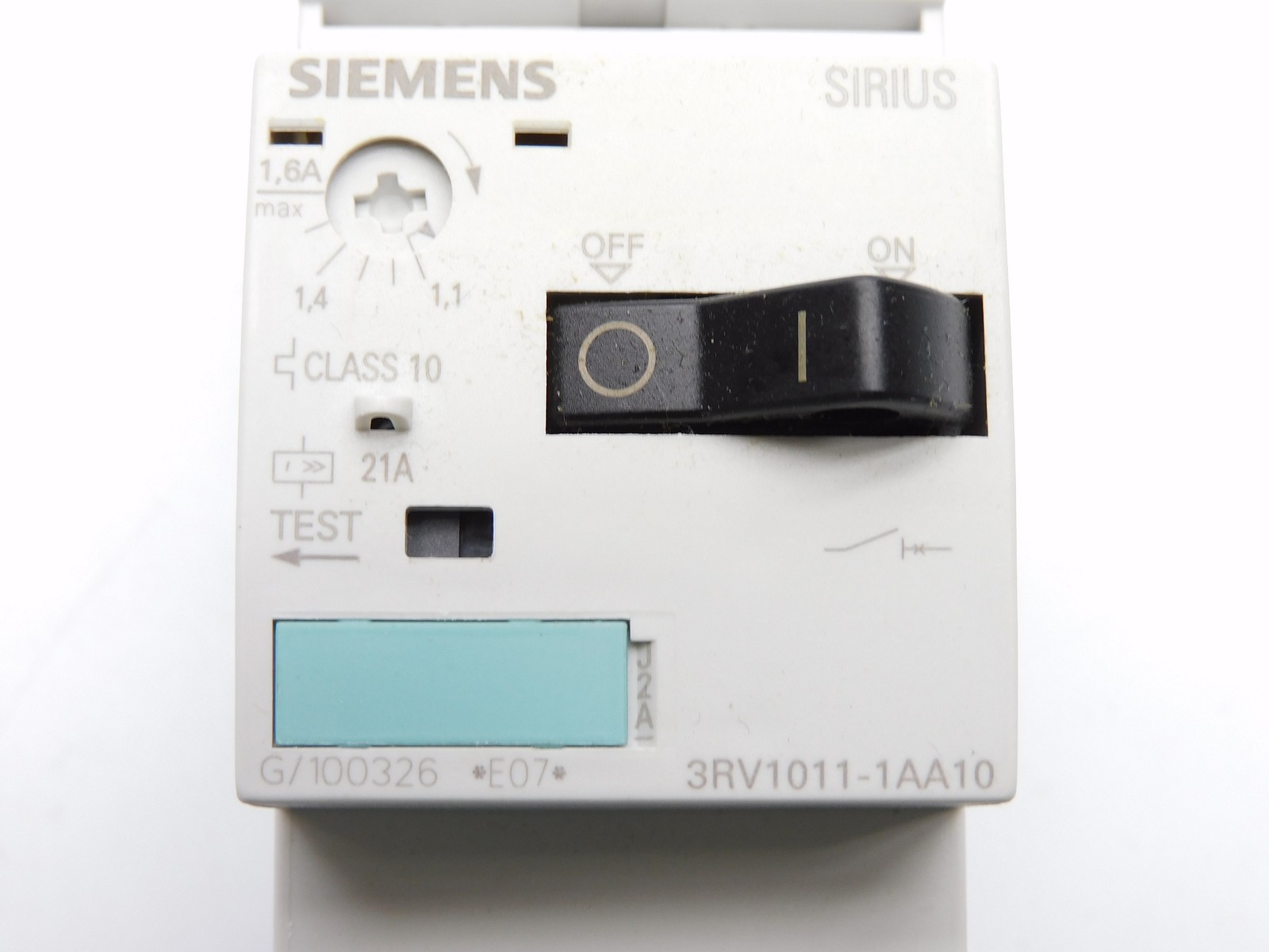 SIEMENS 3RV1011-1AA10 690V 1.1-1.6A NSMP