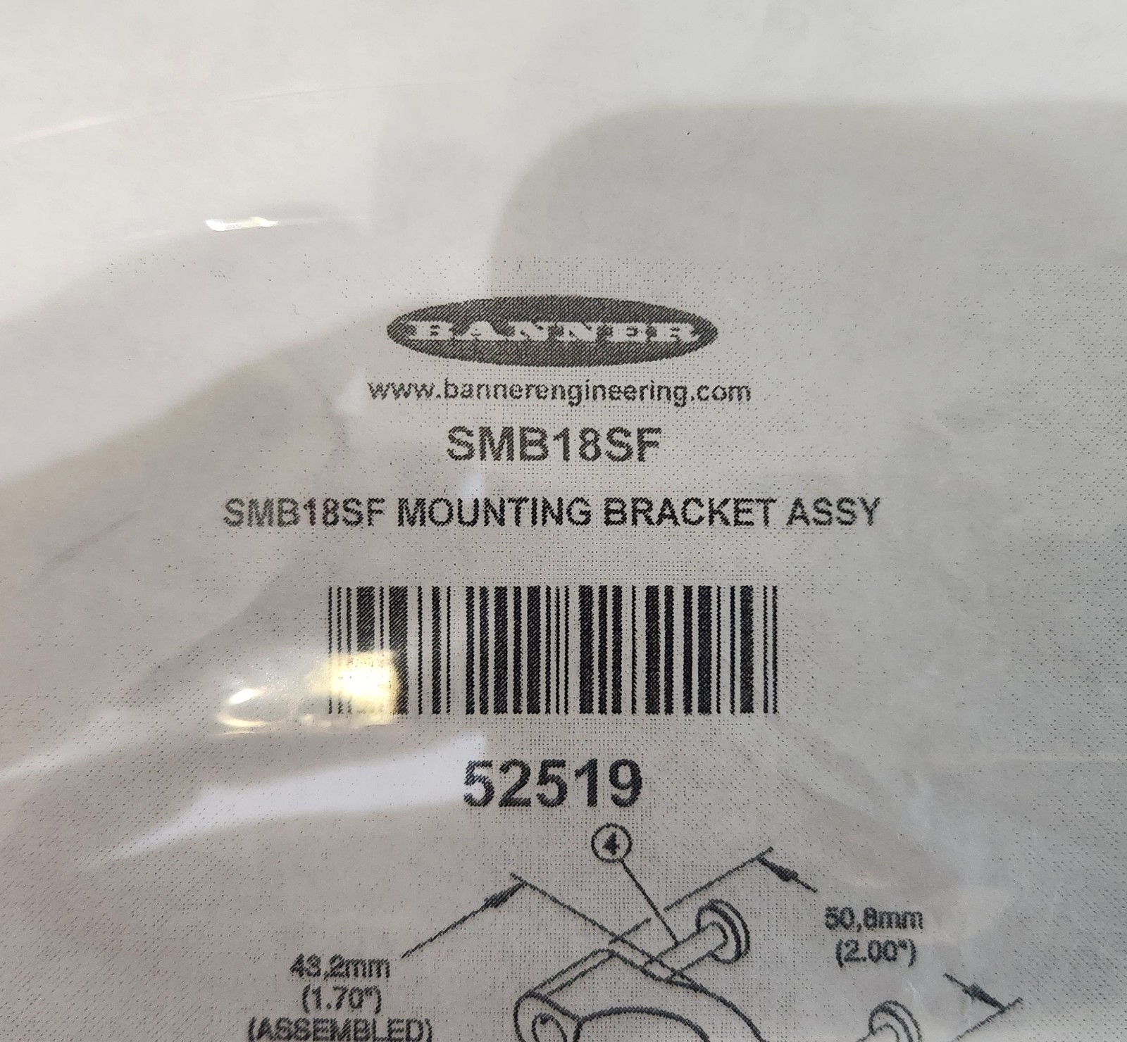 6PCS Banner Engineering SMB18SF Mounting Bracket Kit 18mm Swivel NEW