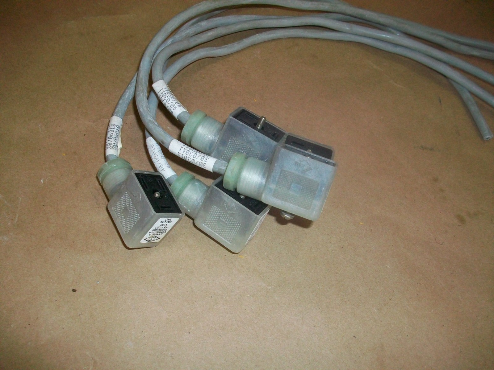 5pc Canfield Solenoid Cable 48-170 15″ USED