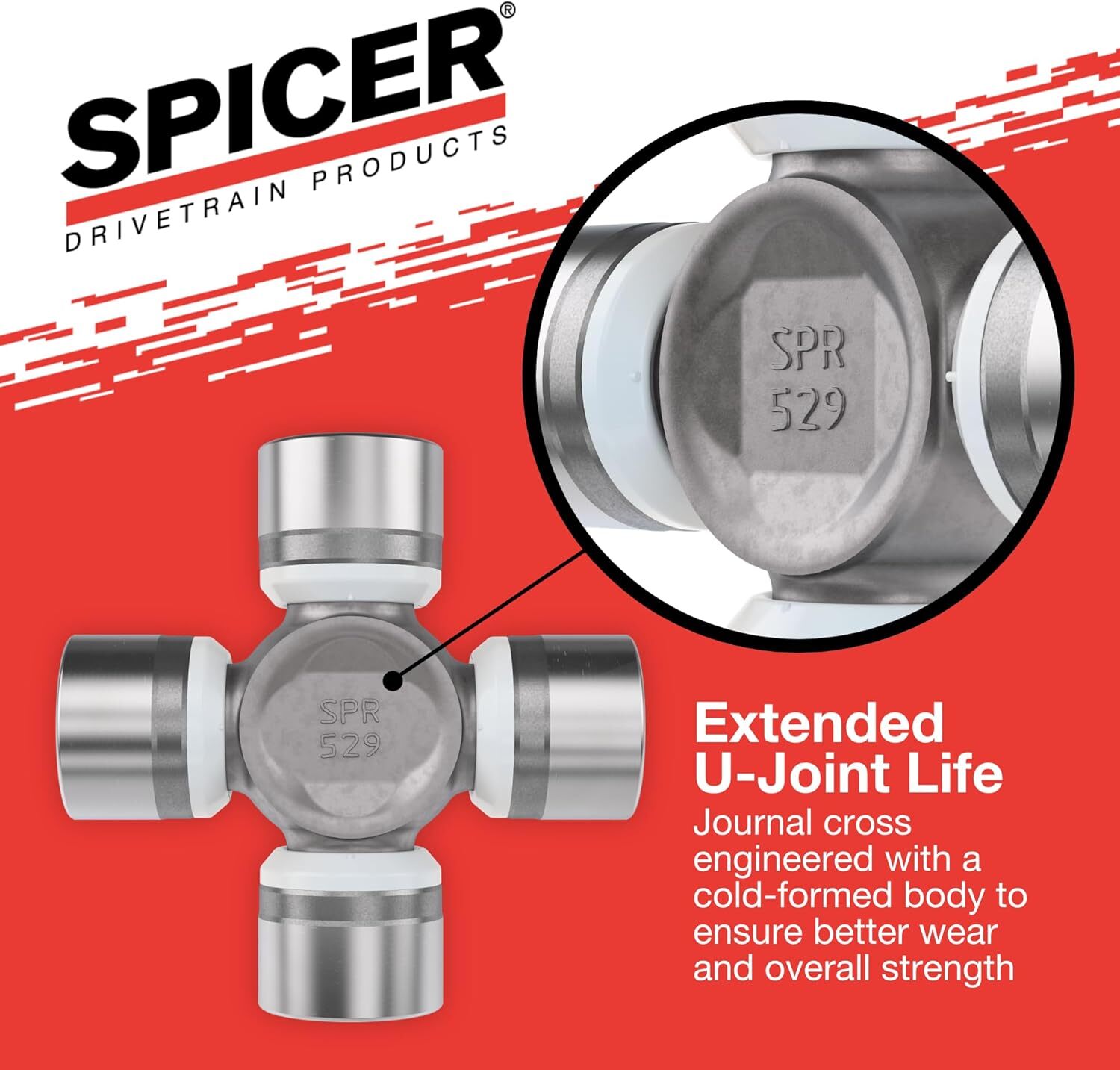 Spicer Greaseable Universal Joint Kit 1000Sg Series Snap Rings 0.938 Inch