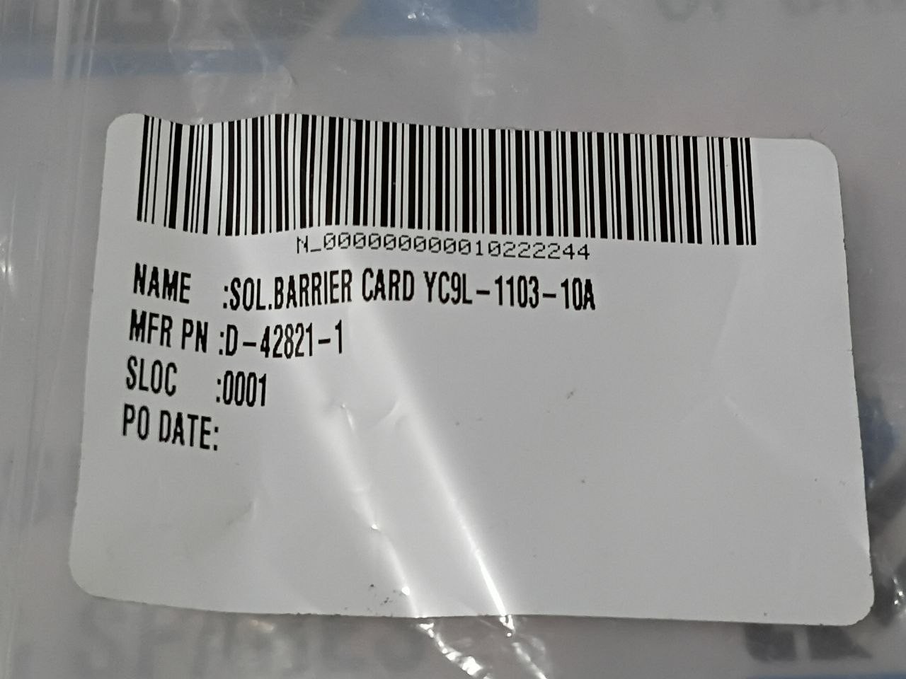 Yuken YC9L-1103-10A Sol Barrier PCB Card D-42821-1