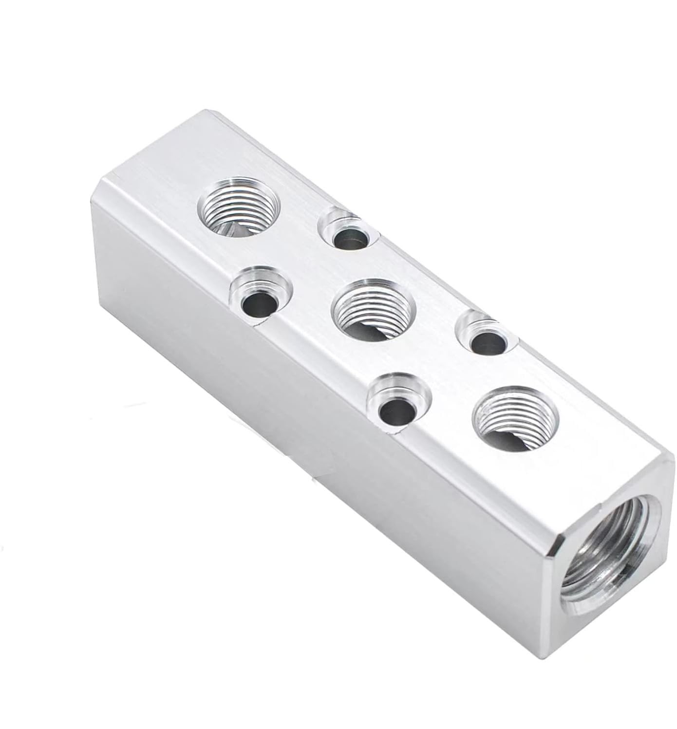 3 Way Pneumatic Manifold Air Distribution Block G1/2 G1/4 Inch 5 Port Part