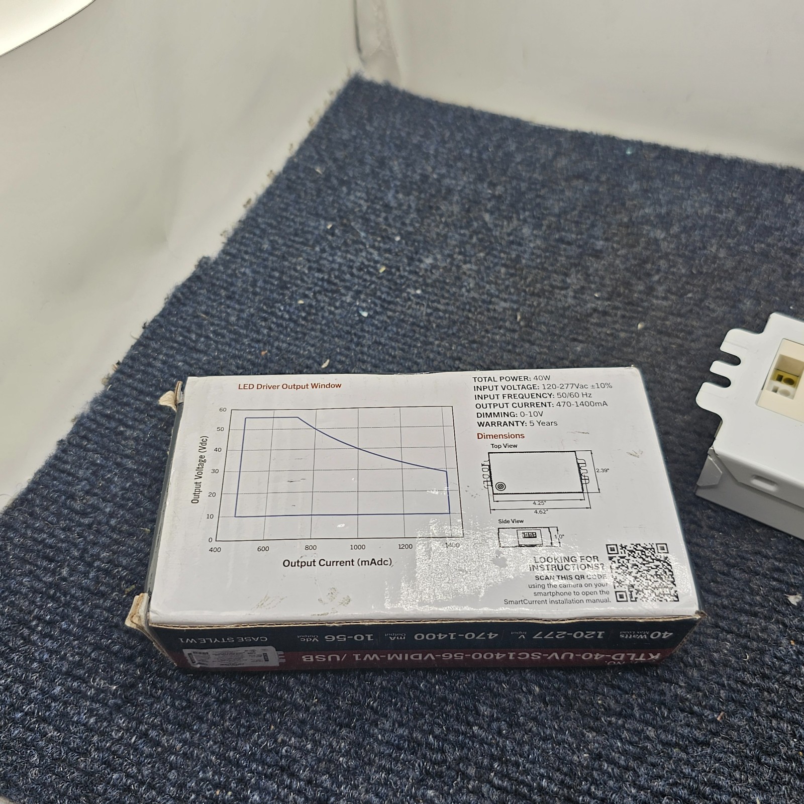 Keystone KTLD-40-UV-SC1400-56-VDIM-W1/USB US Class 2 Programmable LED driver