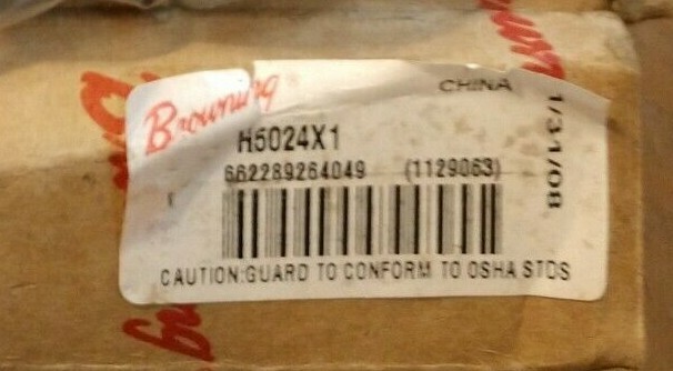 Browning Sprocket H5024 X 1″ Bore,50 Chain, 24 Hardened Teeth