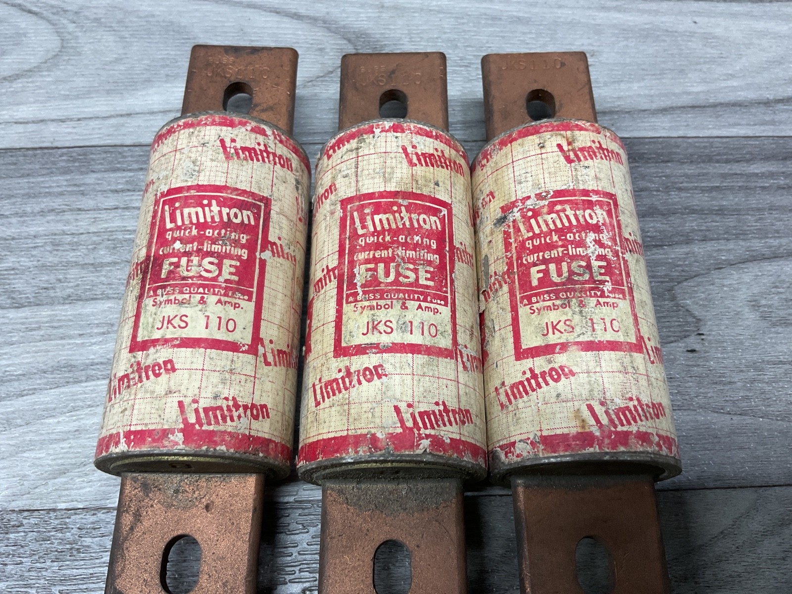 Lot Of 3 Bussmann Buss JKS-110 Limitron Fuse 110A 600V 110 Amp Class J #01K71